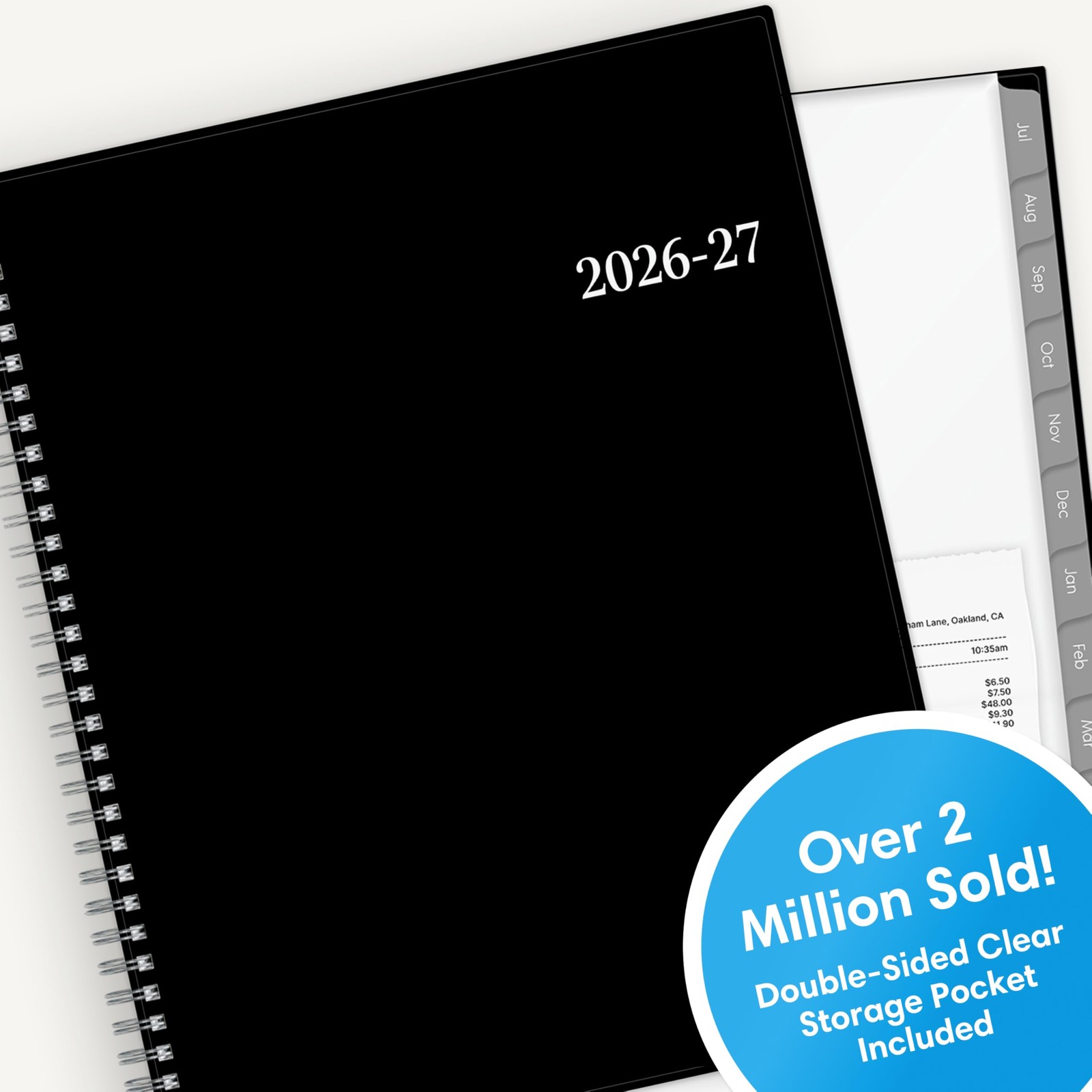 Academic Planner 2026 2027 Weekly Monthly 12 Month 8.5×11 Flexible Cover Wirebou