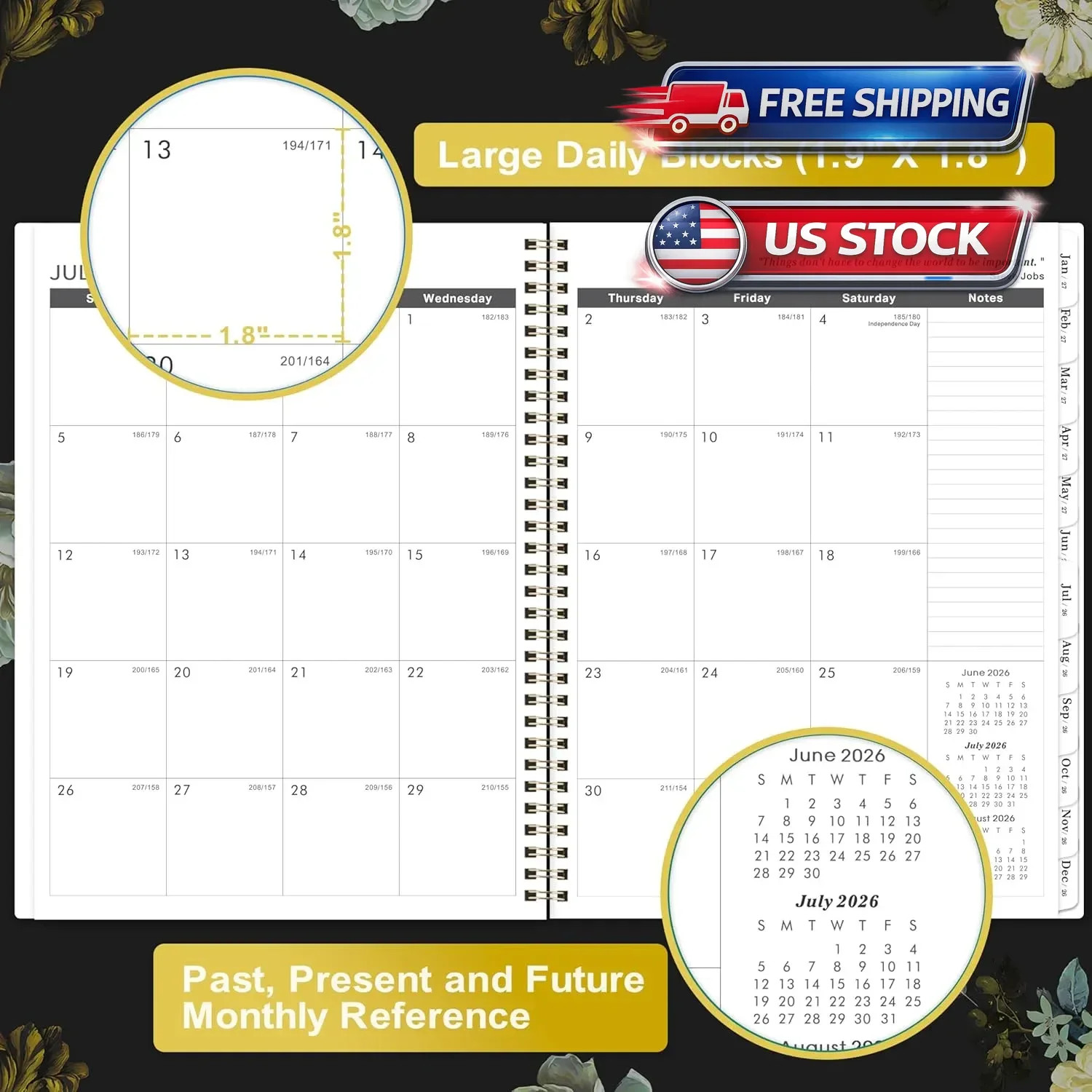 Monthly Planner 2026-2028 – 2 Year Planner 2026-2028, July 2026 – June 2028, 2 Y