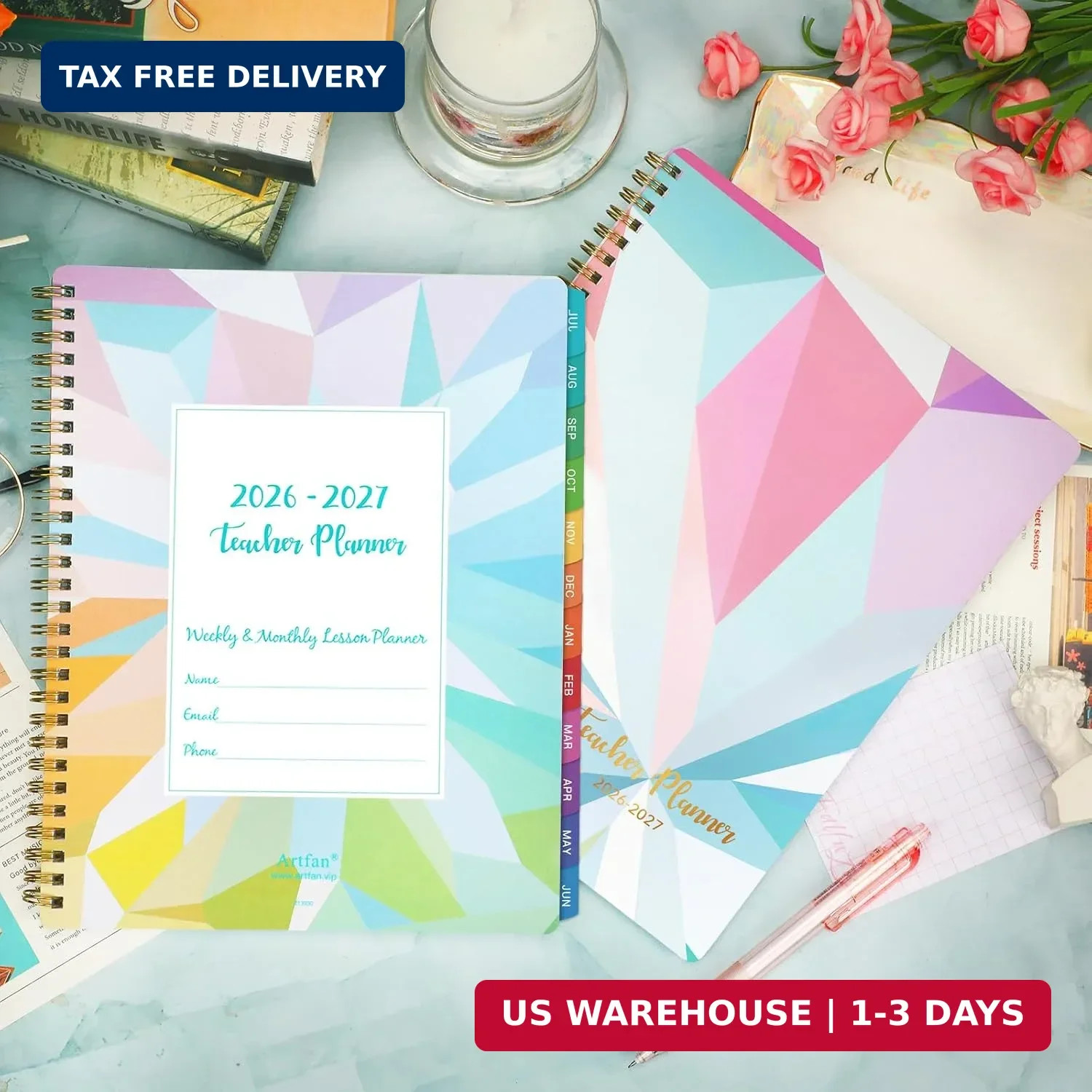 Teacher Planner 2026-2027 – Teacher Lesson Planner 2026-2027, 9″ x 11″, Jul.2026