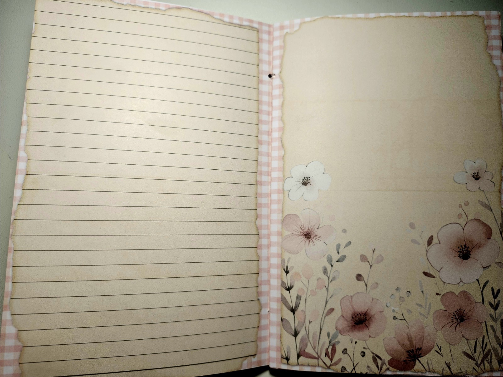 Junk Journal Booklet “UNICORNS & FAIRIES” Handmade Lg 8.5″x5.5″ 40pgs