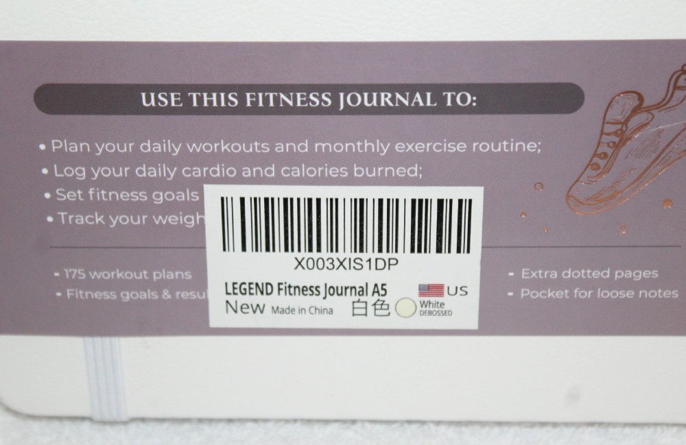 Legend Planner A5 Format Fitness Journal ~ 5.8″ x 8.3″ ~ Brand New Sealed