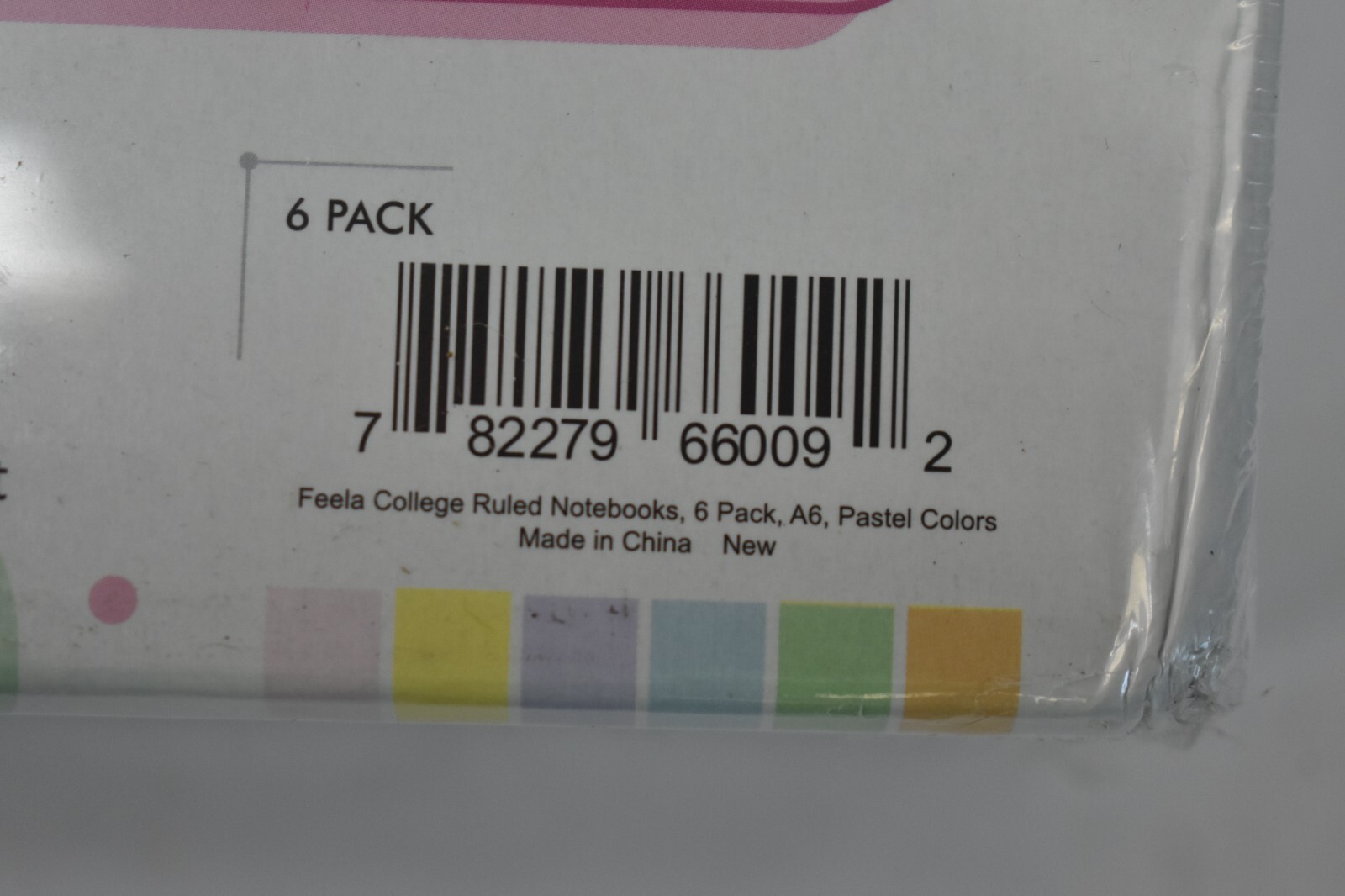 Feela Classic Ruled A6 Notebooks Set Pastel Colored 6 Pack College Ruled Journal