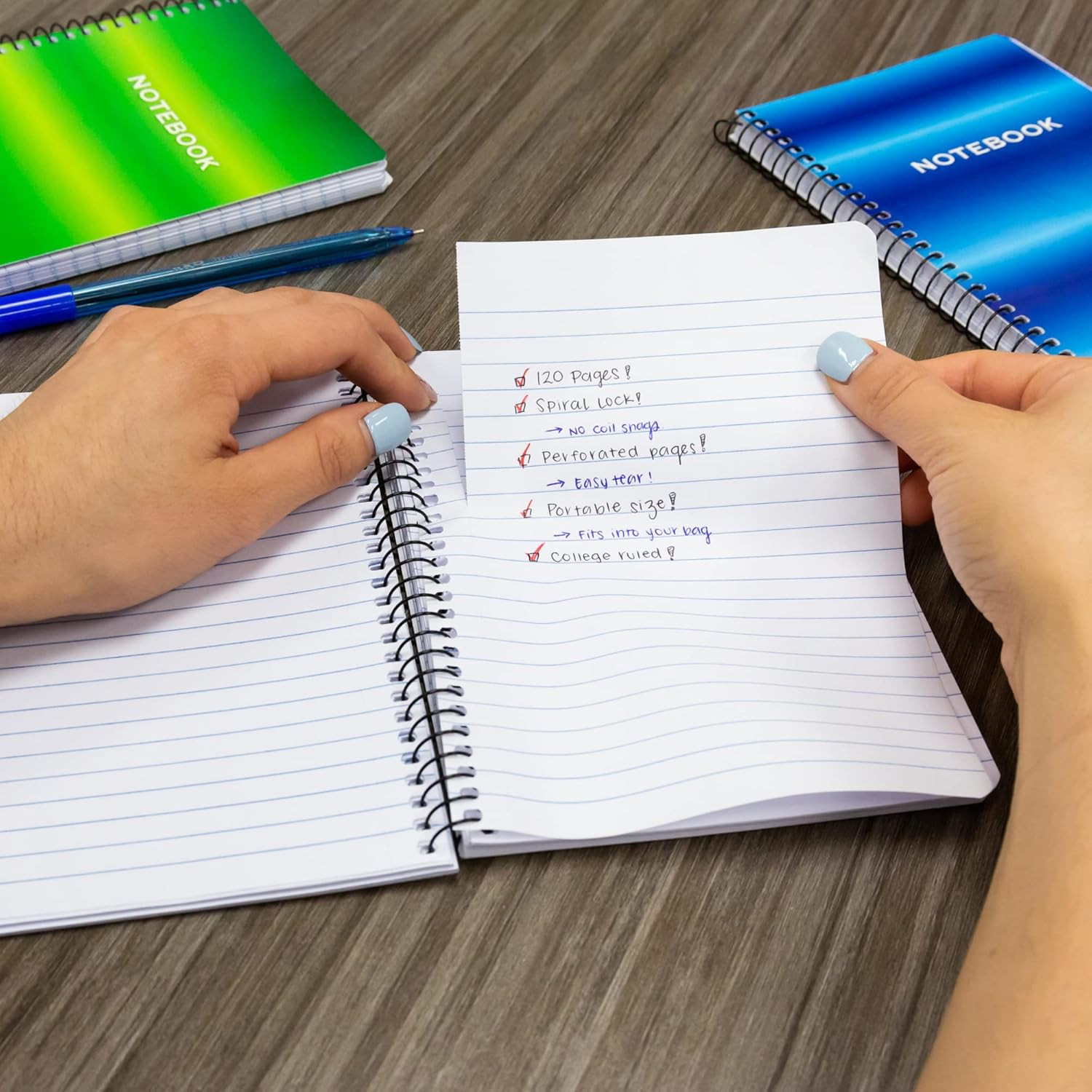 BAZIC 120 Ct. 5″ X 7″ Personal/Assignment Spiral Notebook