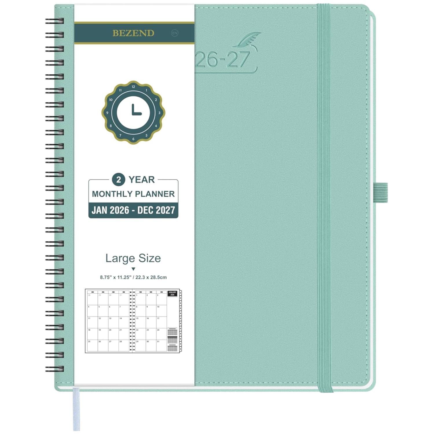 120 GSM Paper – Inner Pockets – Laminated Tabs – Mint Green