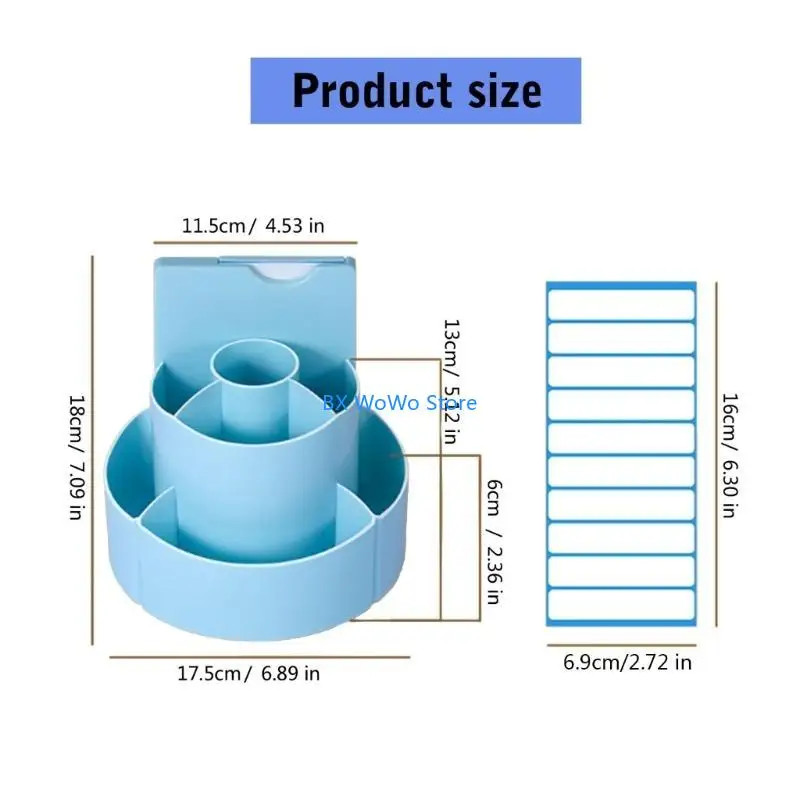 2in1 Rotating Chore Chart Board Checklist Desk Organizer Pen Holder Stationery