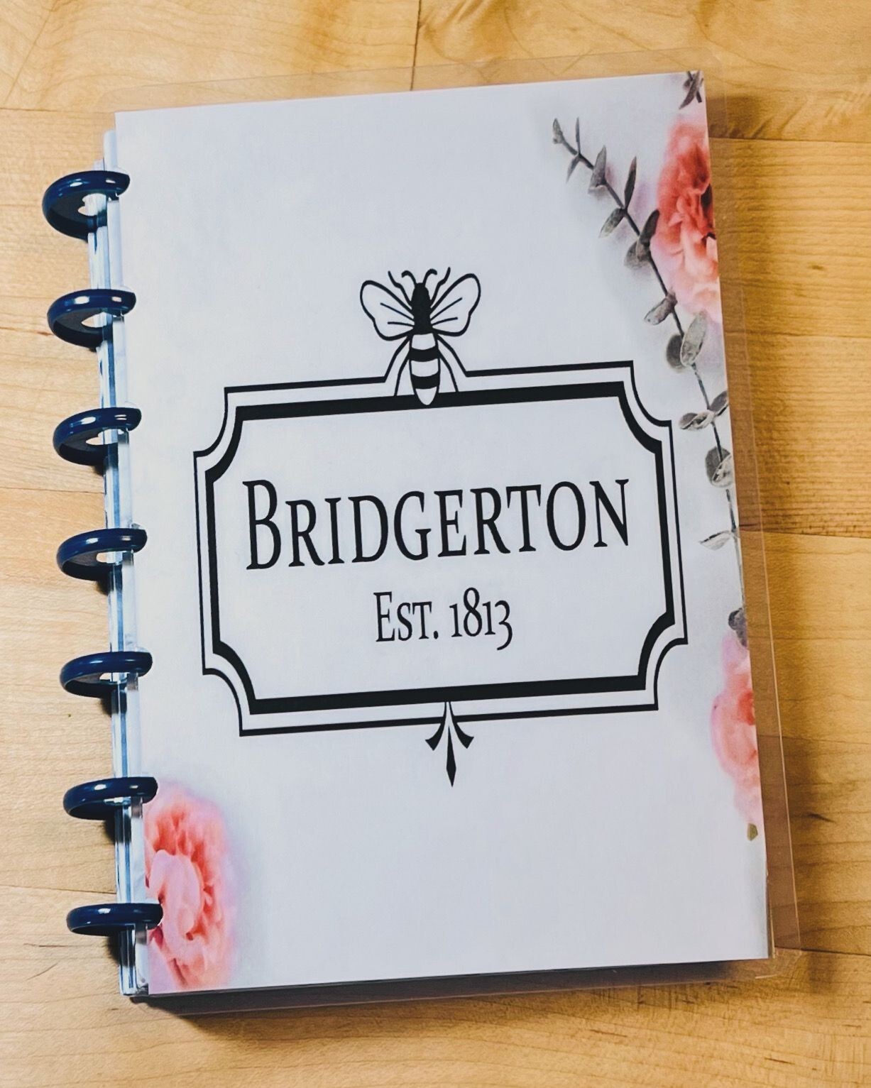 Bridgerton Lady Whistledown Front/Back Cover Set 4 use w/ MINI HAPPY Planner-