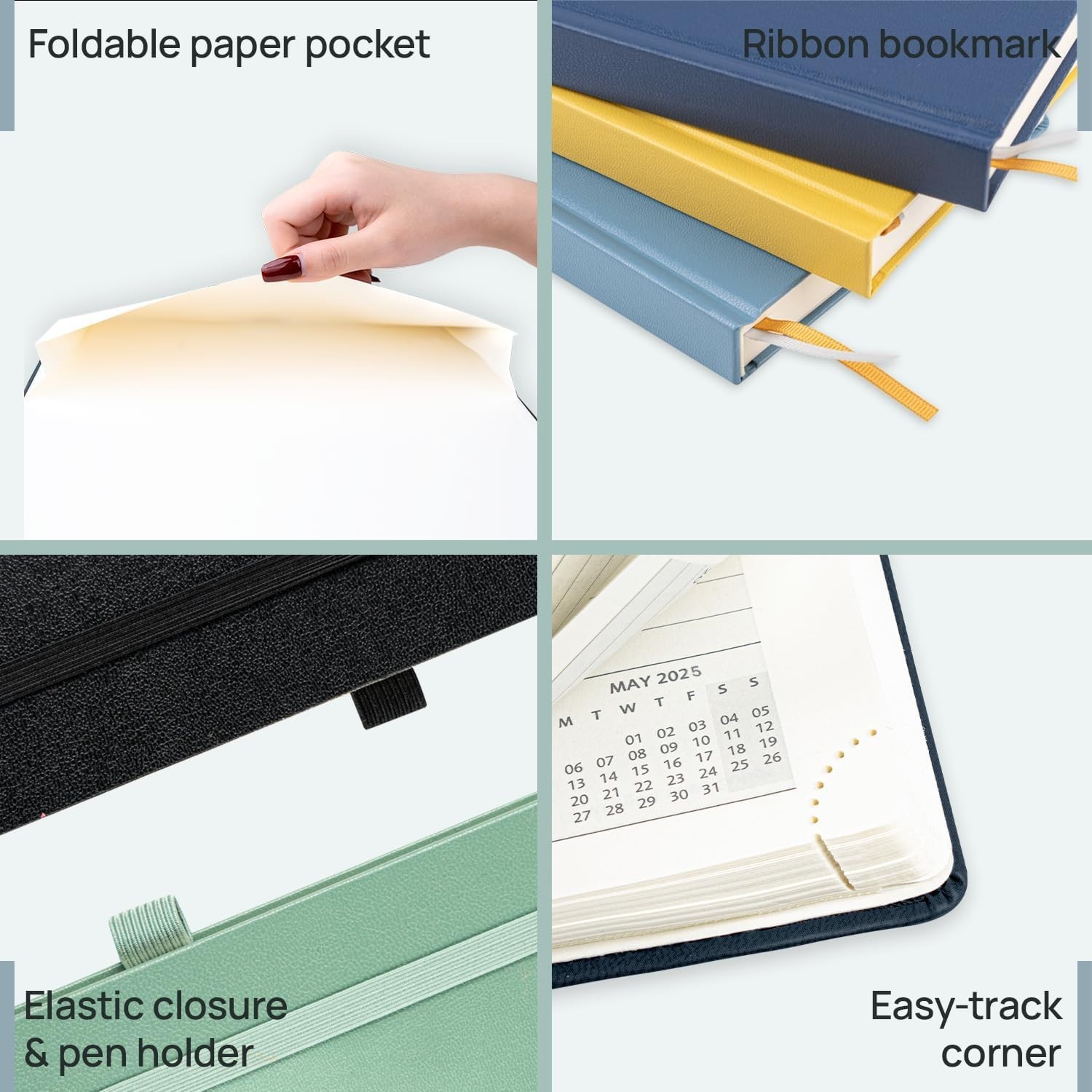 POPRUN Planner JULY 2025-JUNE 2026, (Medium 6.5” x 8.5” Hard Cover)