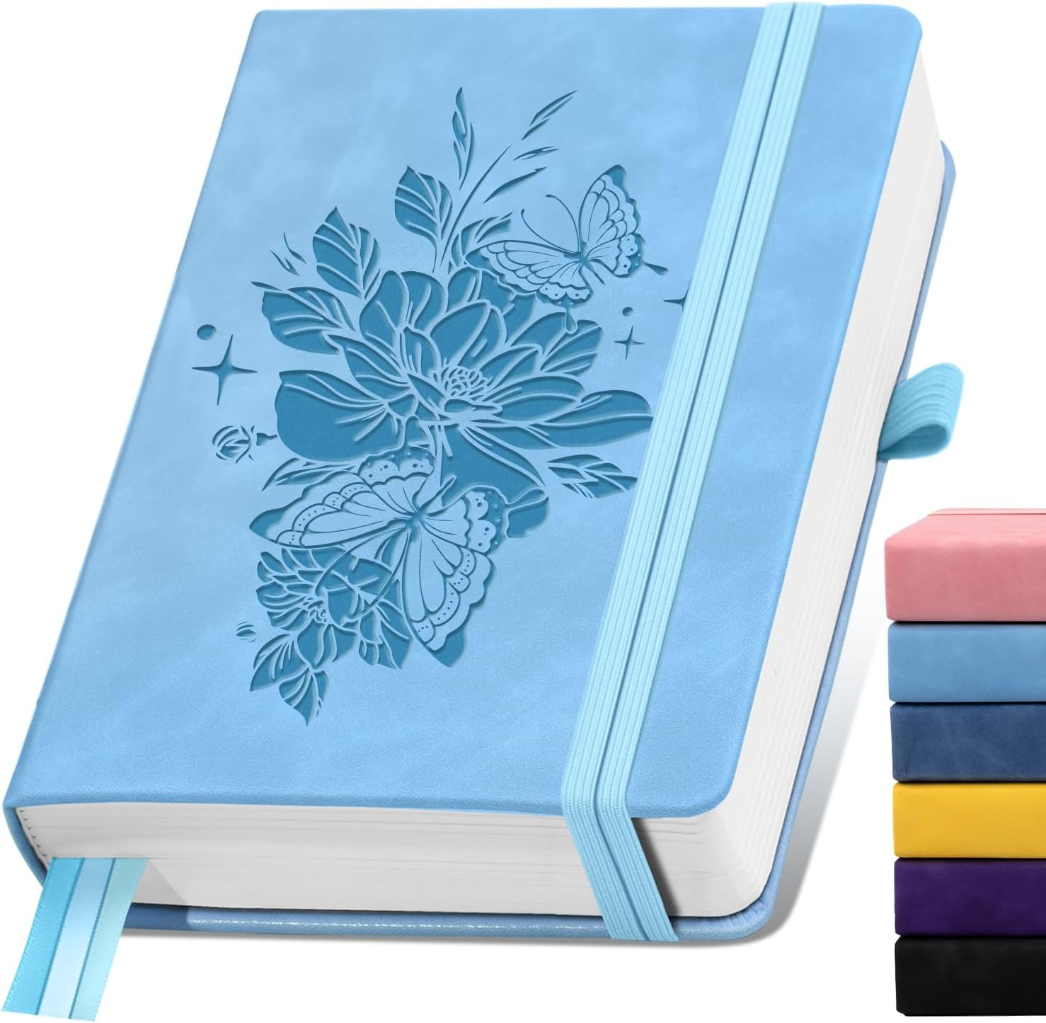 Lined Journal Notebook 365 Pages, A5 Leather Journals for Writing Women & Men…