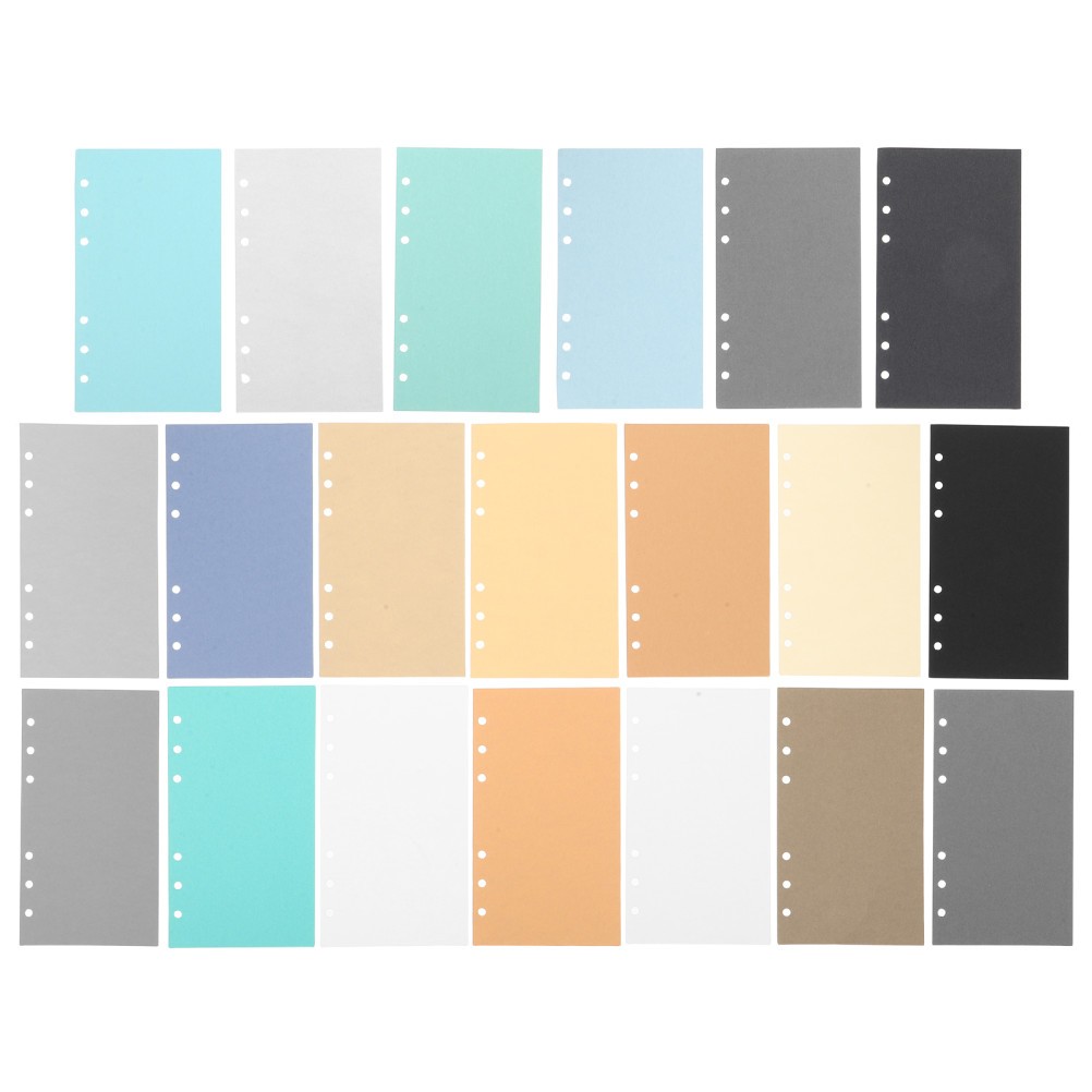 40 Sheets Colored Writing Paper A6 Planner Inserts Binder Refills