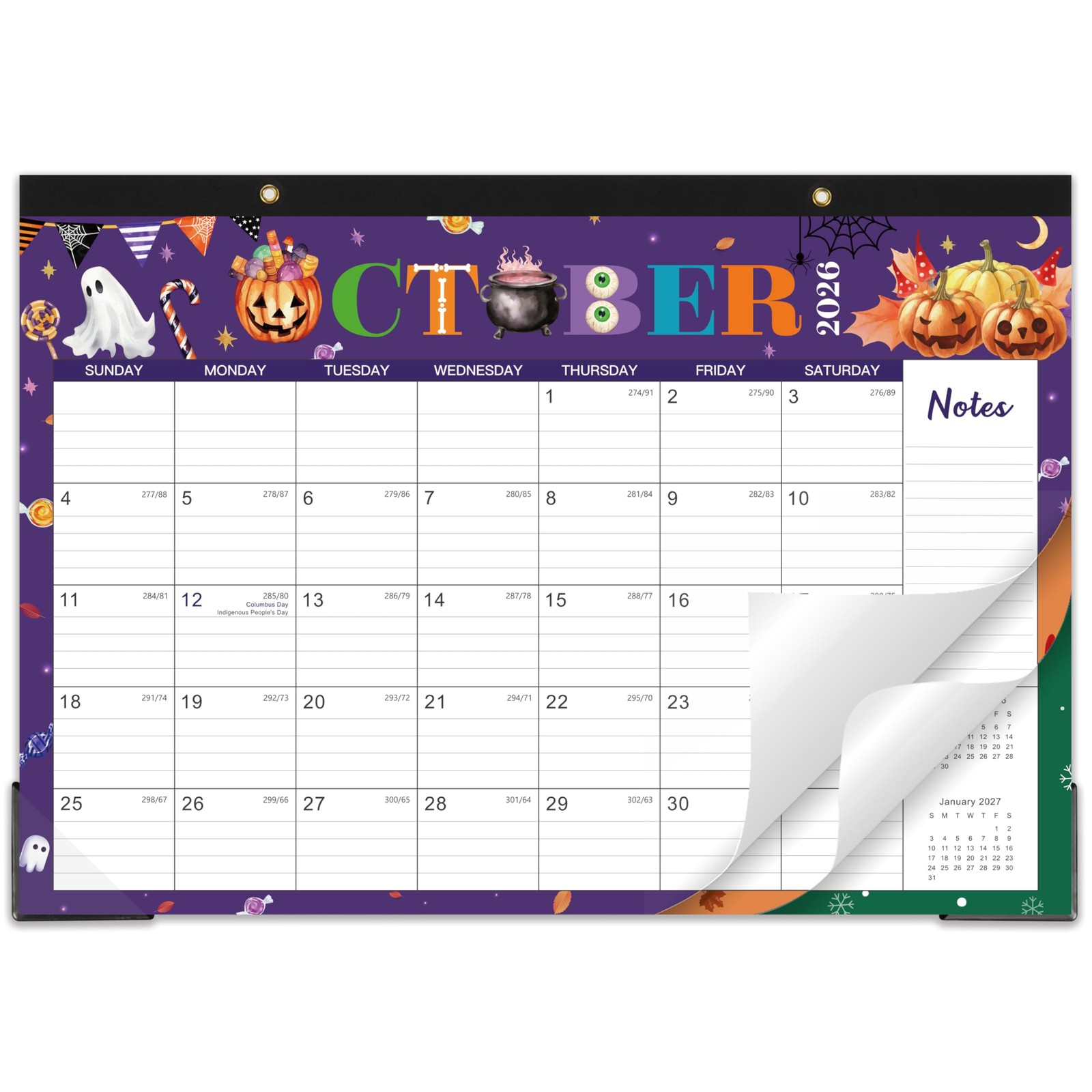 2026-2027 Desk Calendar – Runs from January 2026 to Multi