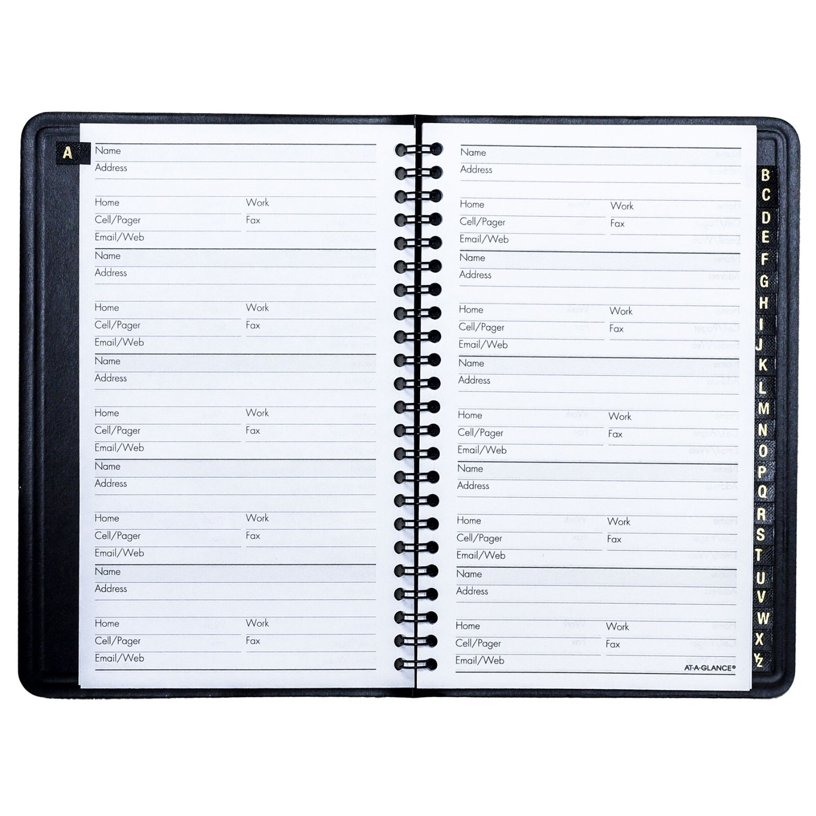 At-A-Glance 80-LP11-05 Large Print Telephone Address Book, 5-1/2 x 8-1/2″