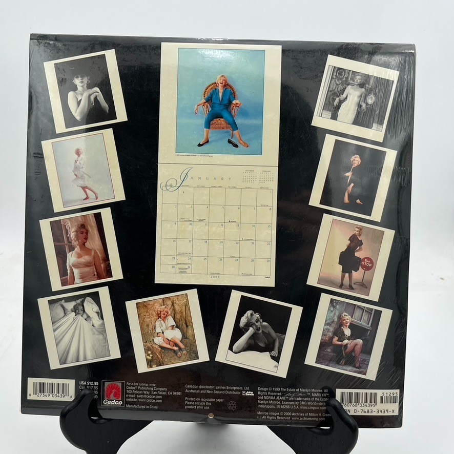 Marilyn Monroe 1996 12×24″ Hanging Monthly Square Wall Calendar New Sealed 2052