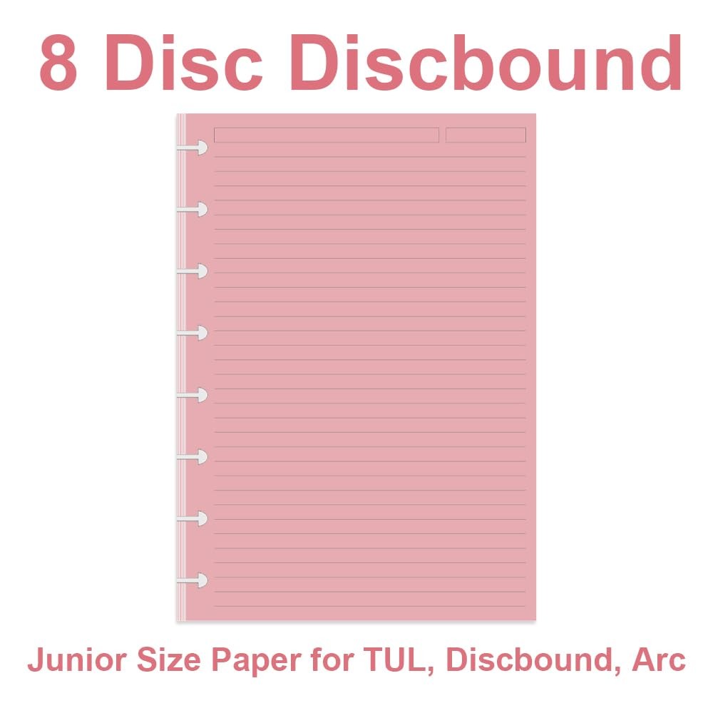 (3-Pack) Junior Size TUL 300 Sheets, White, Blue, Pink, Yellow, Green