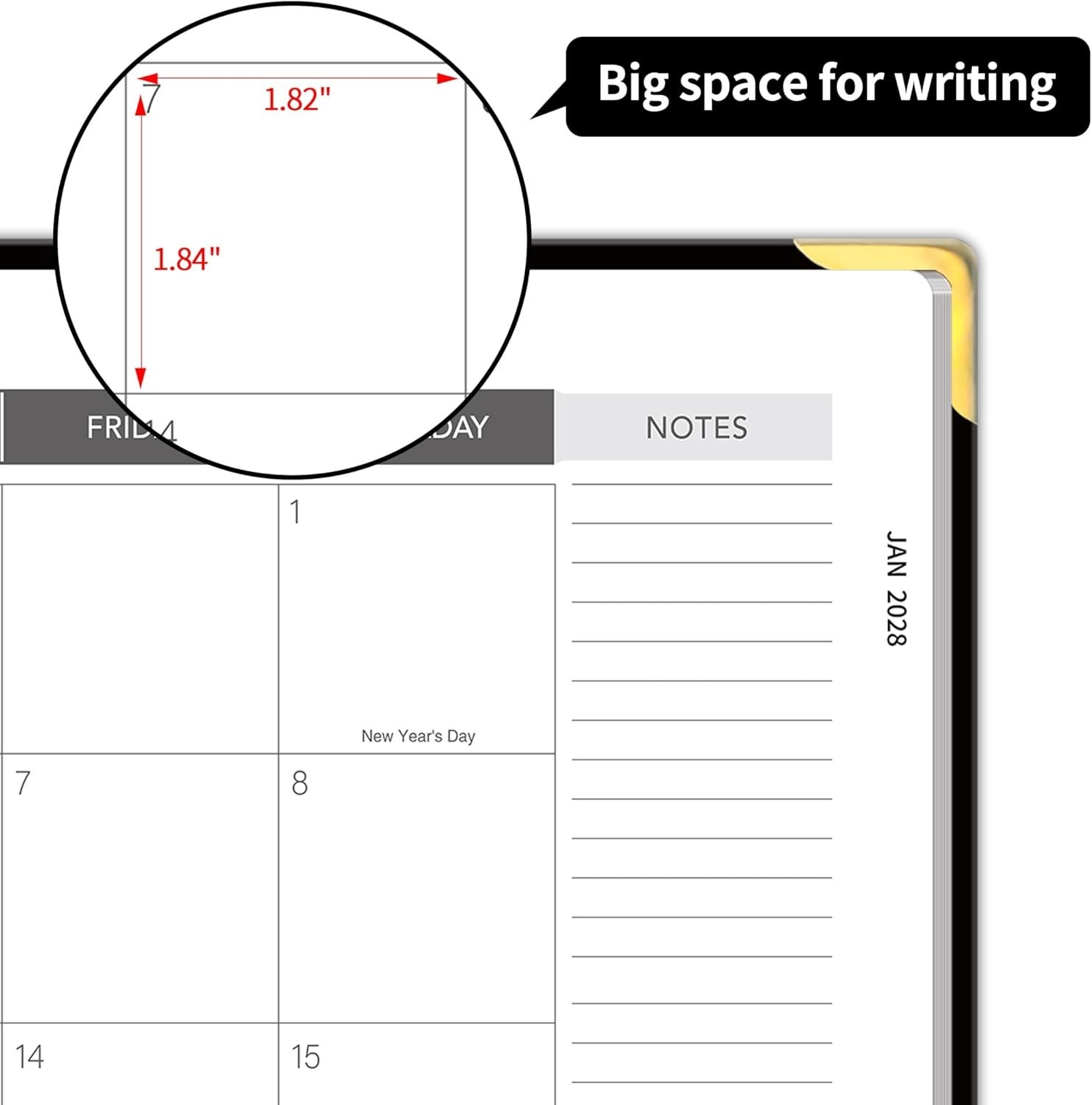 2026-2028 Monthly Planner – 3 Year Monthly Planner 2026-2028, Jan. 2026 – Dec…