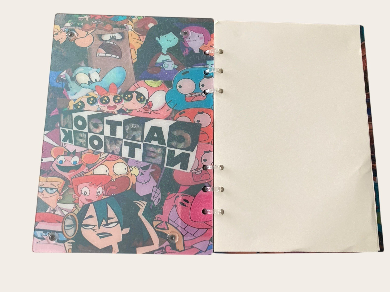 Cartoon Network Acrylic shaker notebook