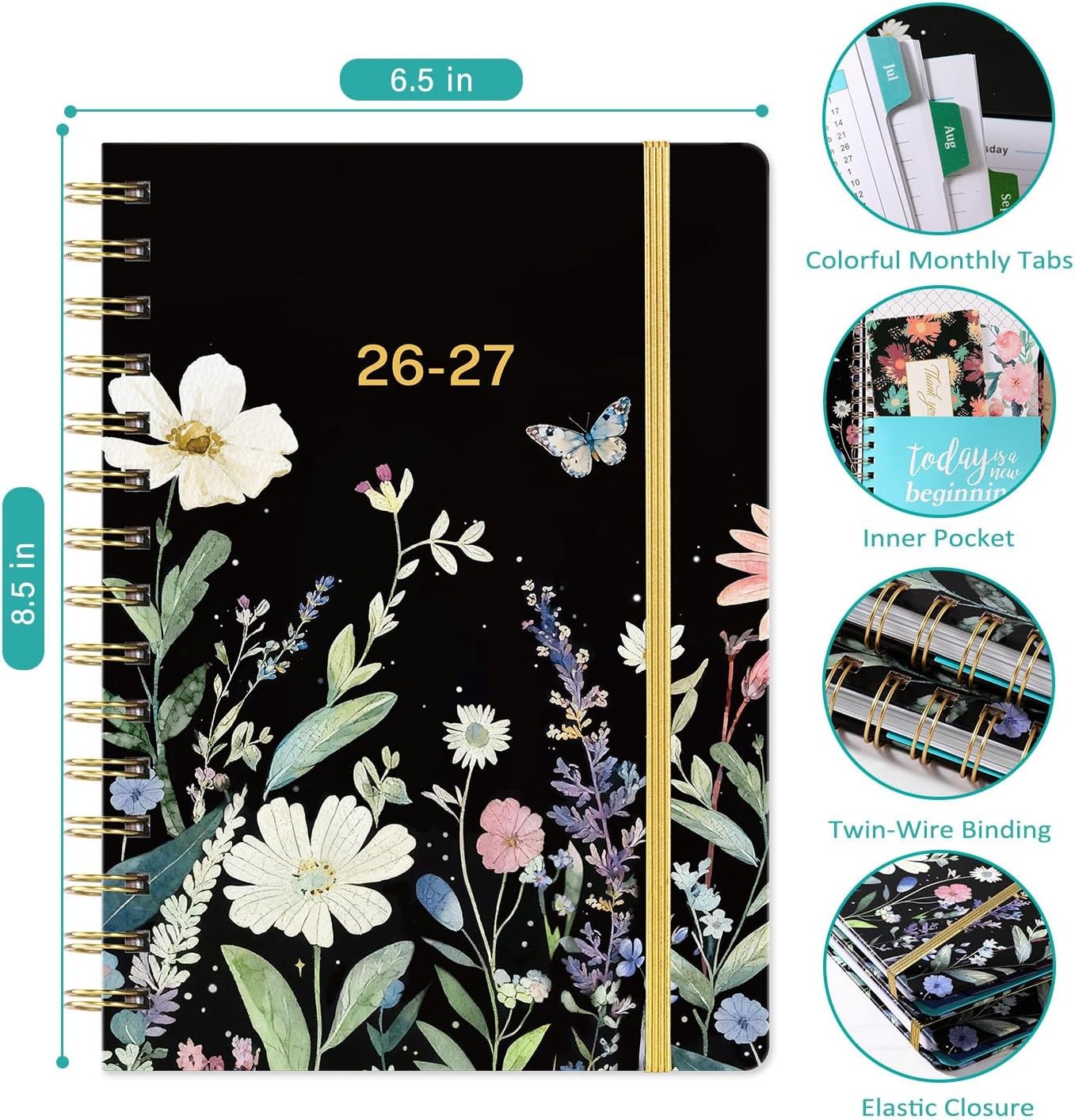 2026 2027 Academic Weekly and MonthPlanner July 2026 to June 2027 6.4 x 8.5 Inch