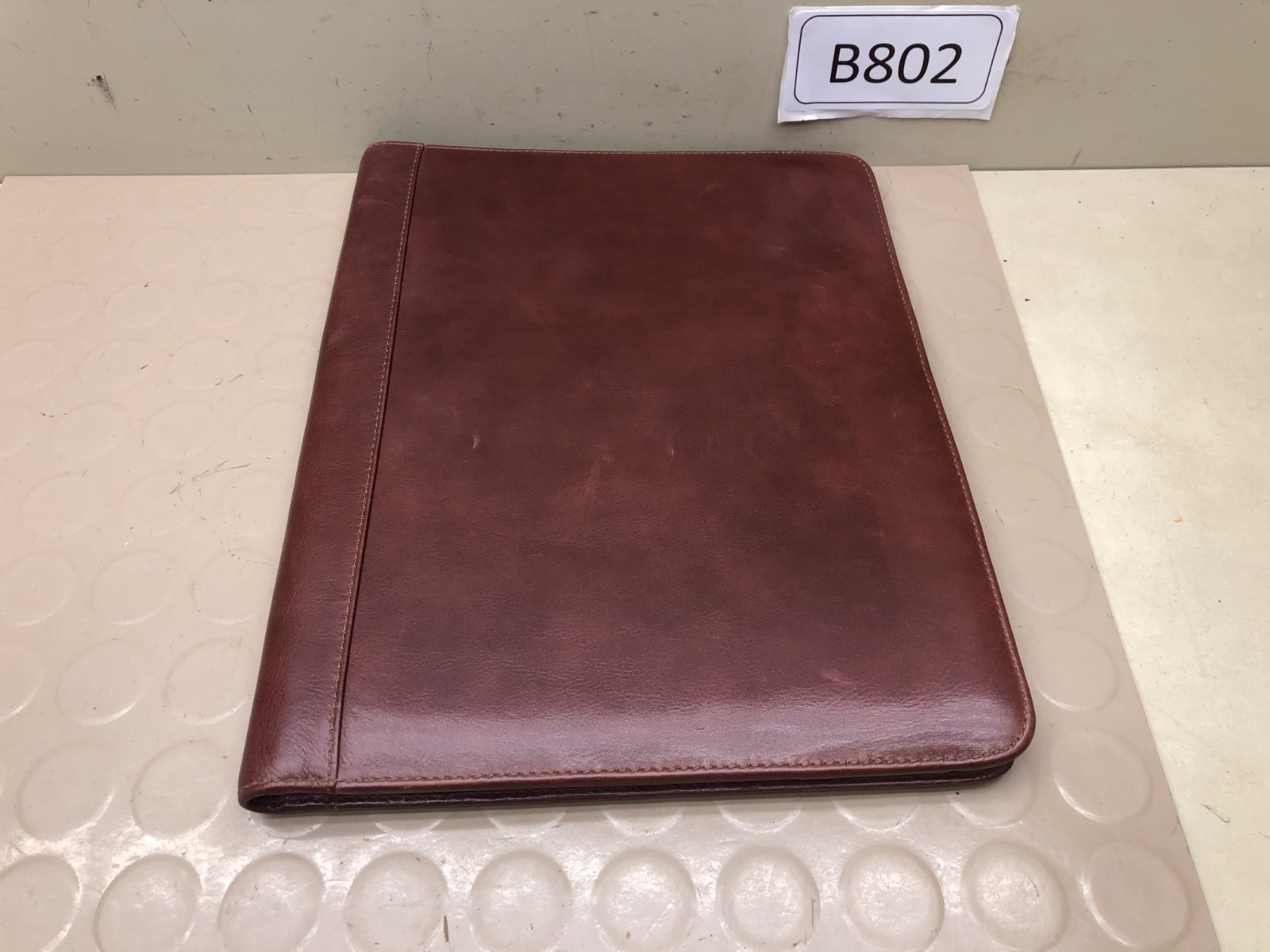 Vintage Padfolio 8.5×11 Letter Portfolio Pen Slot Burgundy