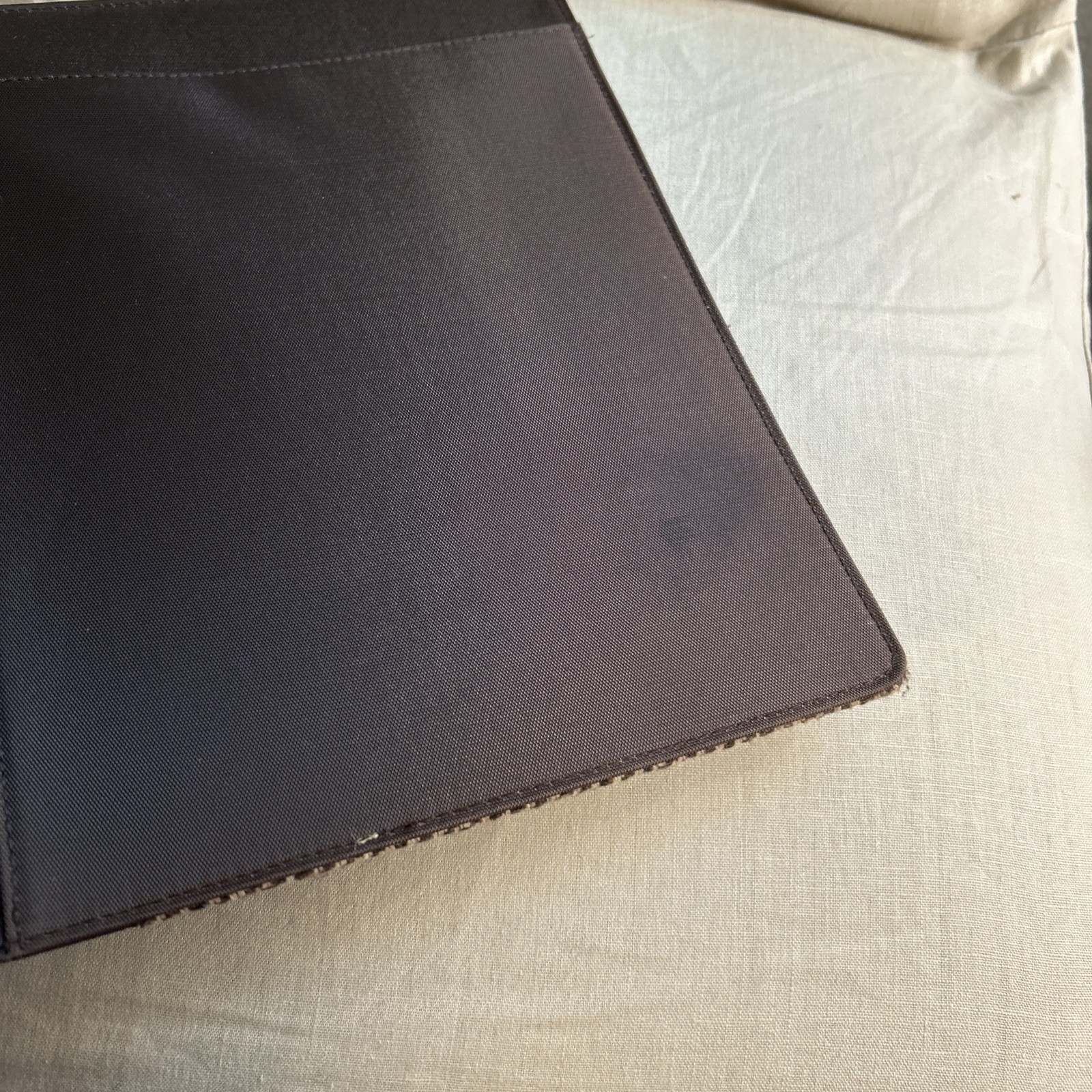 Vintage Buxton Brown Tweed Legal Pad Folio 12”x 9.5”