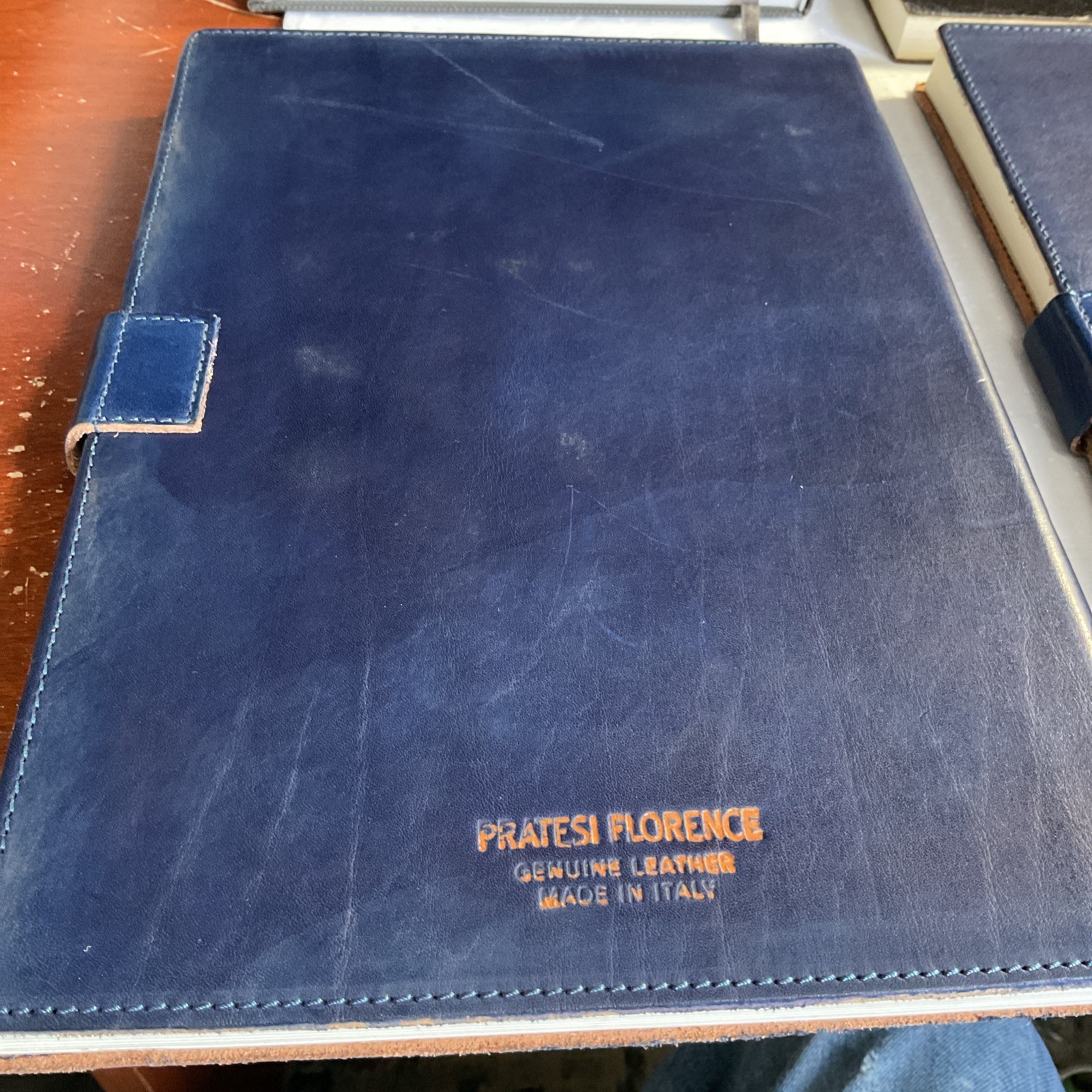 Leather Journal Notebooks Lined Lot of 4 PRATESI FLORENCE TEMPO ECCOLO ITALY NOS