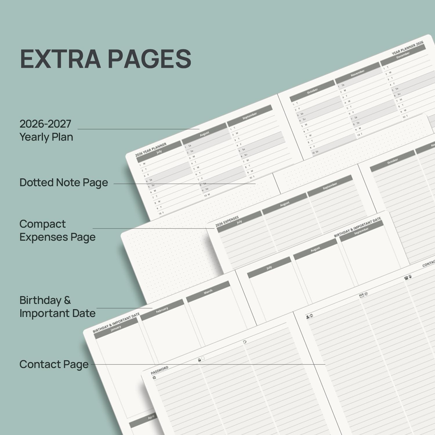Hourly Appointment Book, July 26-June 27 – Leather Cover