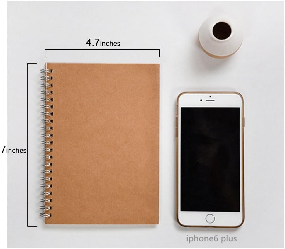Soft Cover Spine Bound Notebook 2-Pack, Unlined Sketchbook Journal, Blank Paper