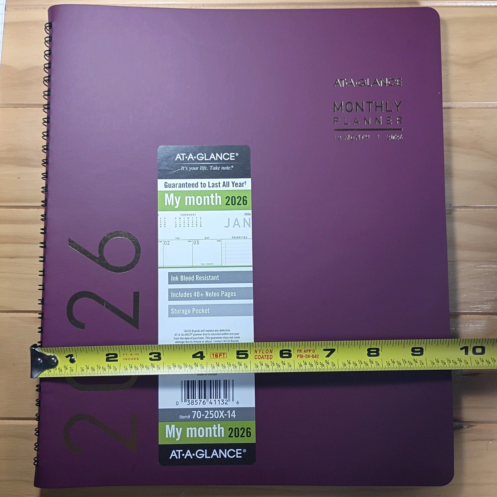 AT-A-GLANCE My Month 2026 Item #70250X-14 New