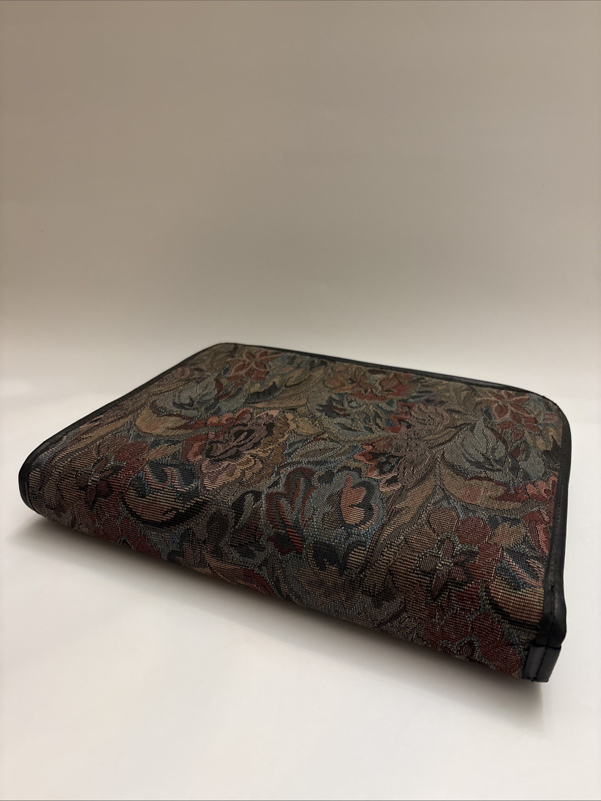 Vintage Avery PowerCase Binder Planner Floral Tapestry Zipper Organizer
