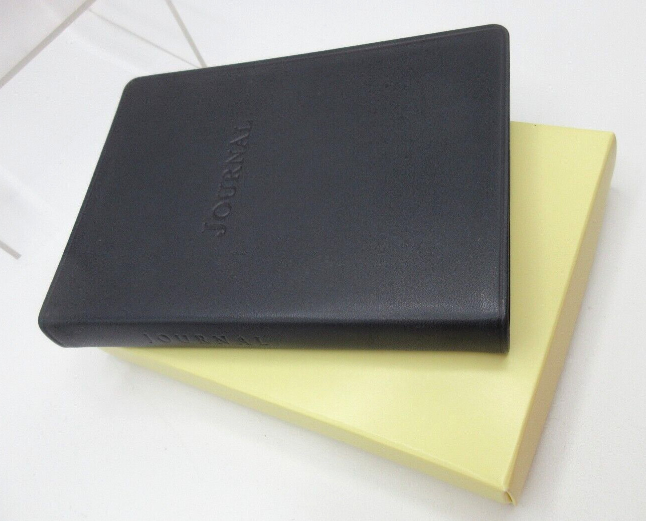 Full Grain Leather Journal 4×6″ 240 Lined Pages Graphic Image $60 NAVY
