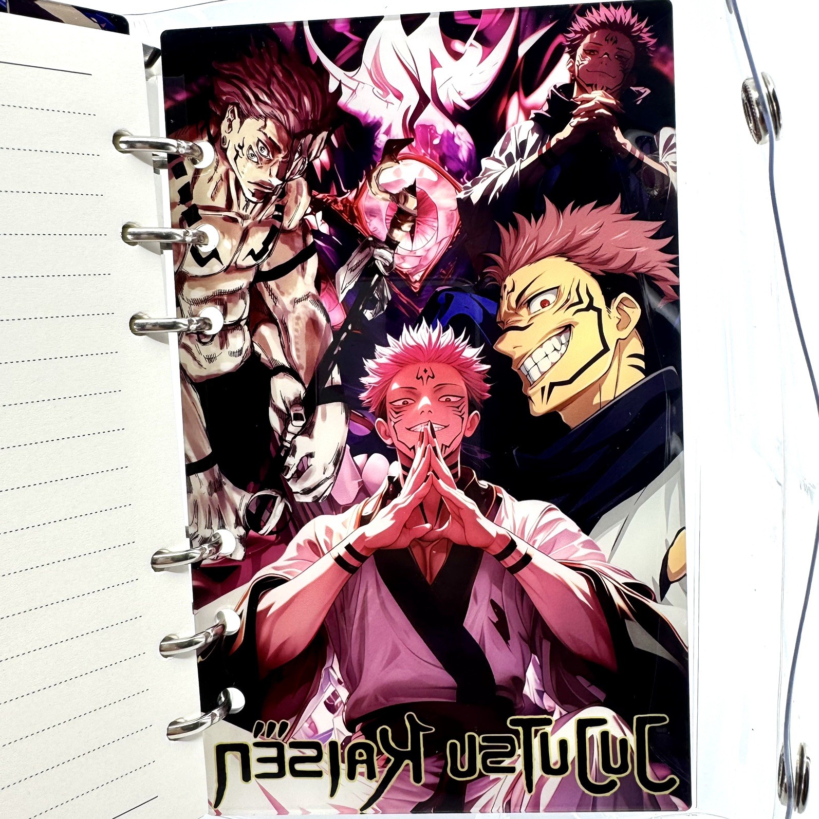 Sukuna JJK Jujutsu Kaisen Anime Acrylic Shaker Notebook (B6 size)