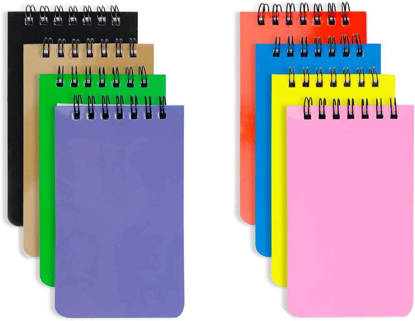 8 Pack Pocket 3*5, Yellow, purple, green, brown, black, pink, blue, red