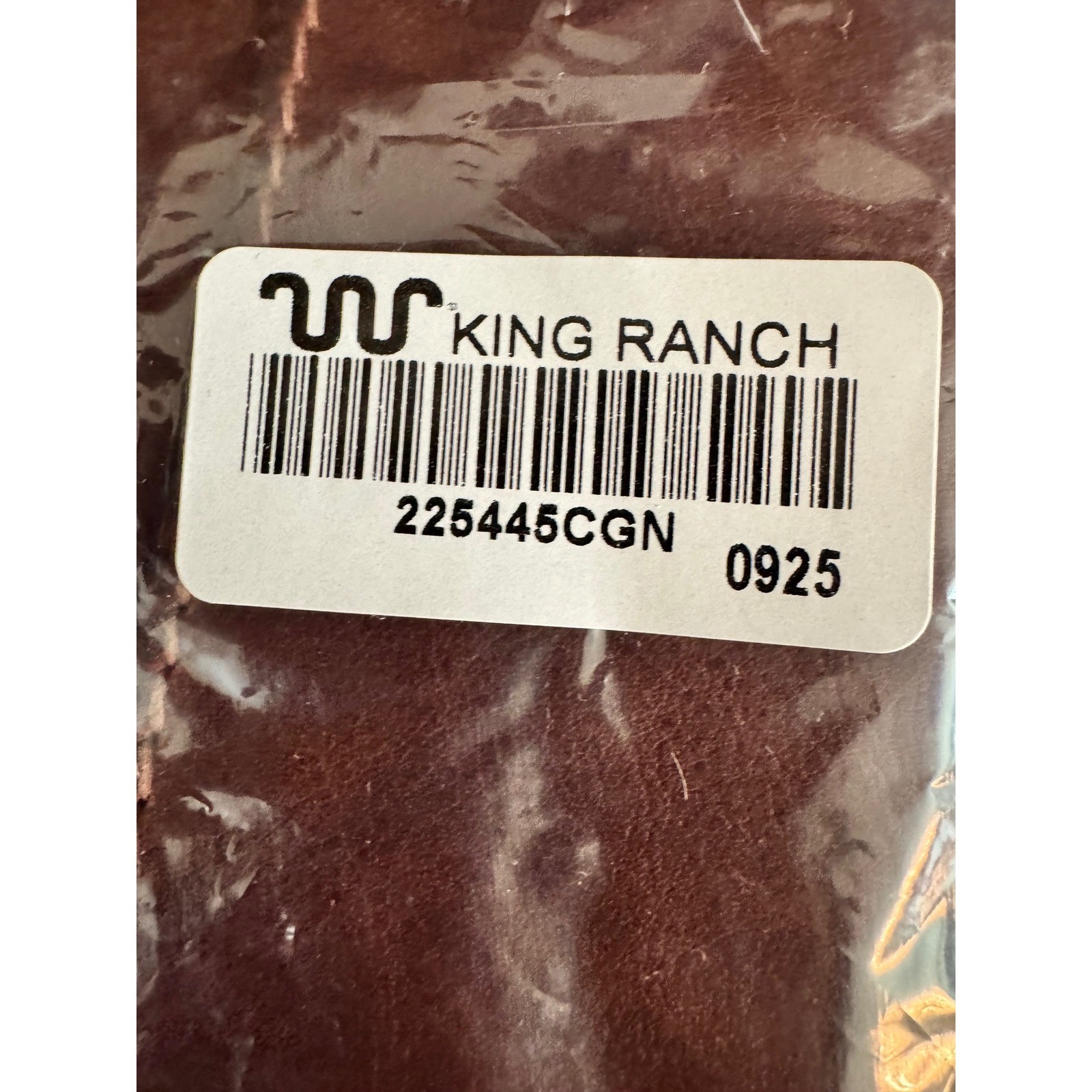 King Ranch Leather Notepad Portfolio Cognac Brown Running W 225445CGN NWT