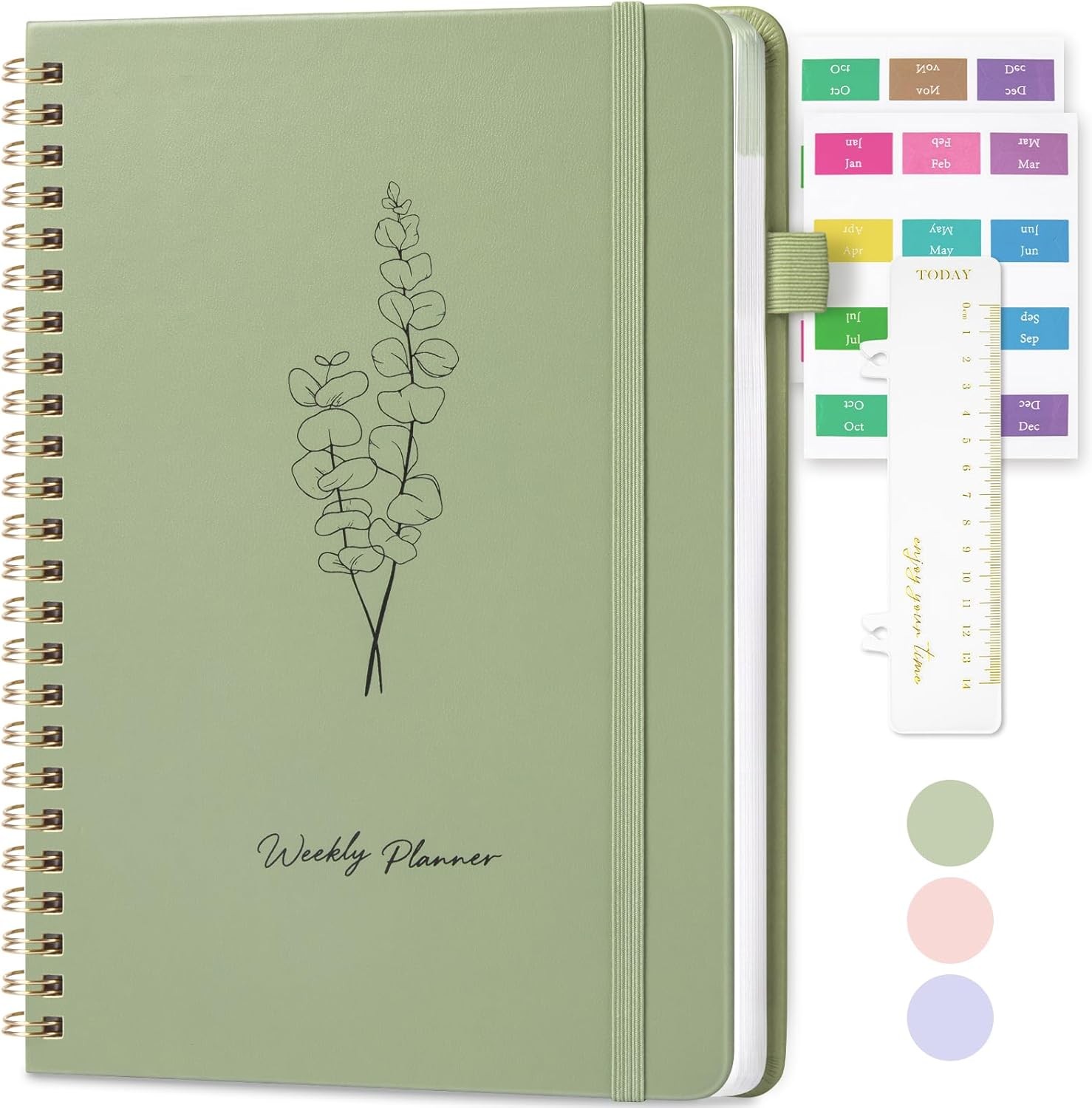 Oucaru Undated Weekly Planner, A5 To Do List Notebook with Goal & Habit Tracker