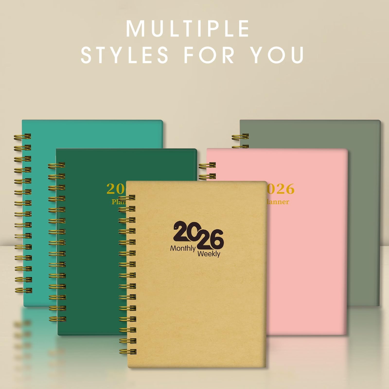 Ymumuda Academic Planner 2026, Daily Weekly and (8.4″×6″) A5, A-Kraft Paper