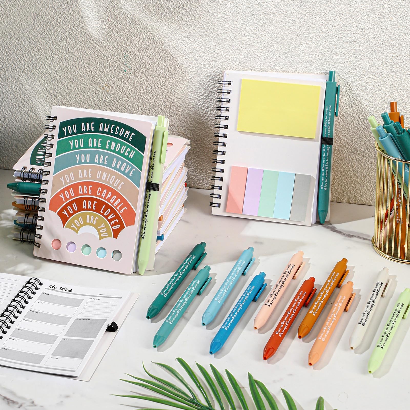Janlaugh 20 Pcs Mental Health Awareness Gifts Wellness Bulk multi-color