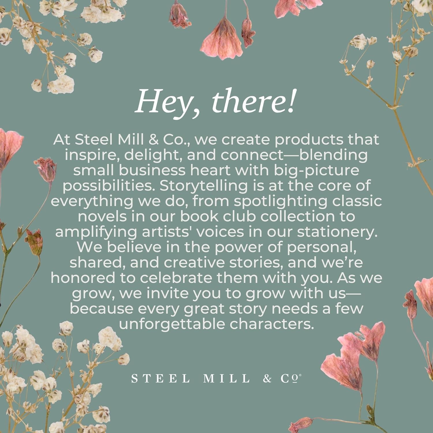 Steel Mill & Co. 5 Year Journal, Wanderlust Bouquet