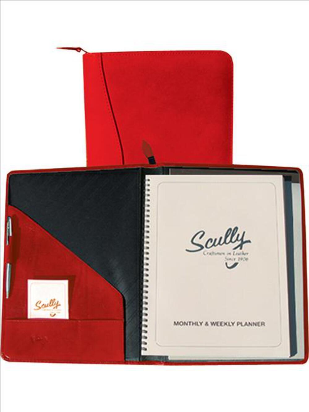 Scully Italian Leather Zip Planner Assorted Colors