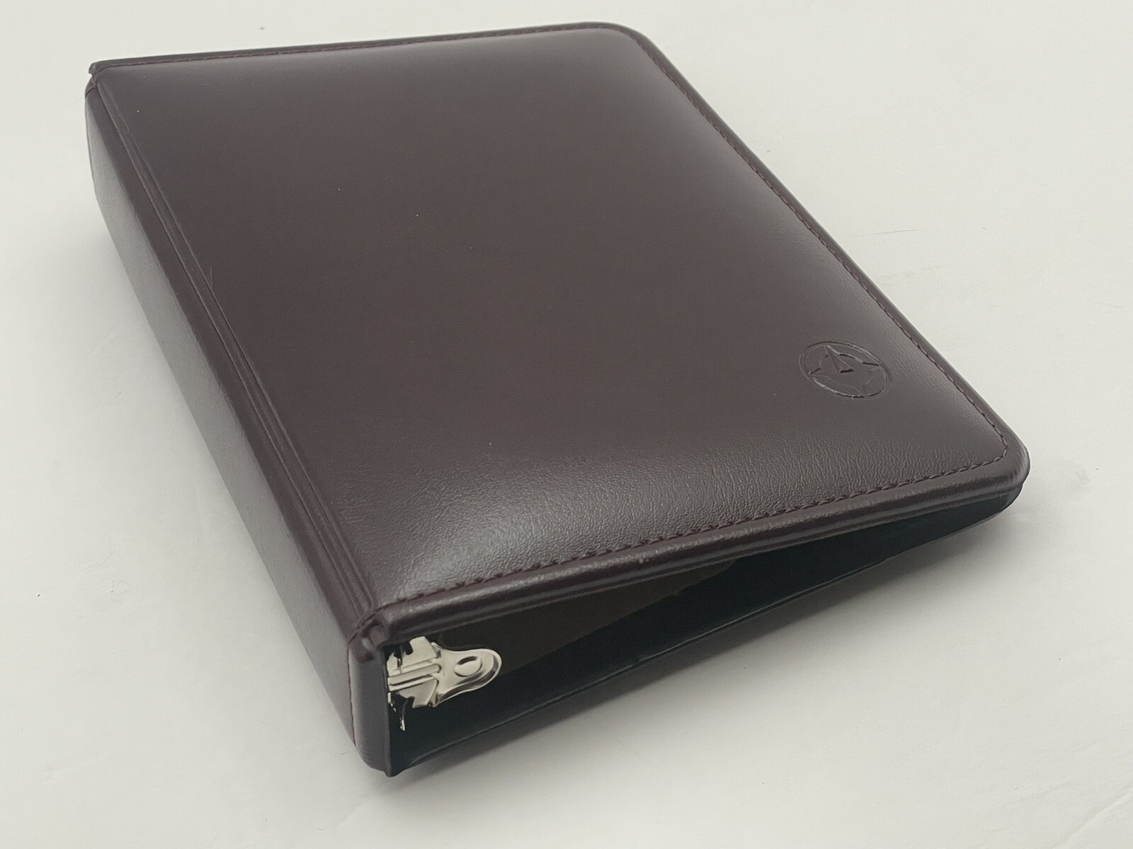 AMB Vinyl Open Burgundy Binder Planner Ring 7.5 x 5.5 inch Made in USA