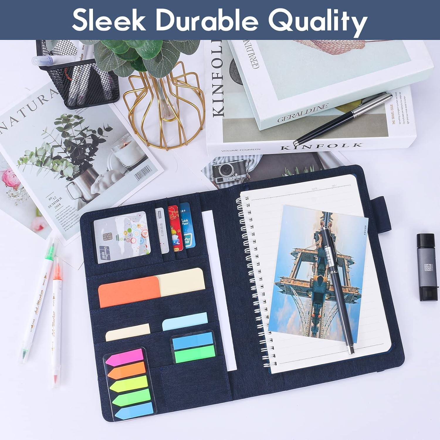 Folio Cover Compatible with Rocketbook, Portfolio Organizer, Waterproof Fabri…