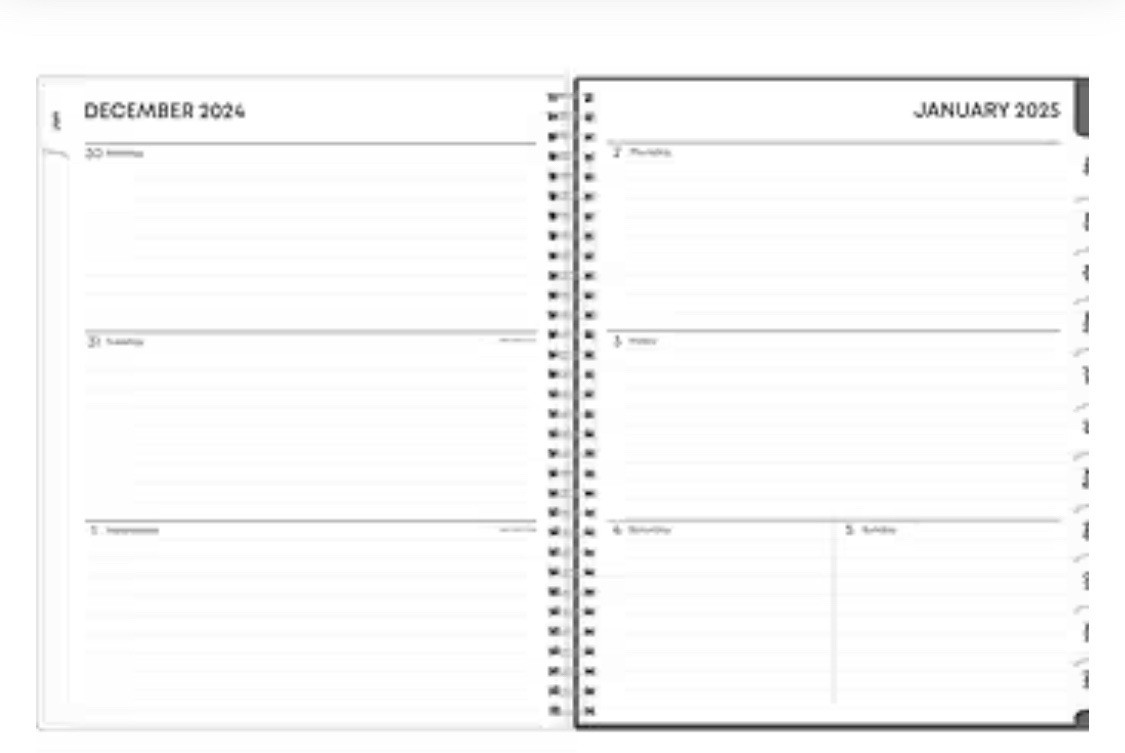 2025 Blue Sky Joey Floral 8.5″ x 11″ Weekly & Monthly Planner, Plastic Cover