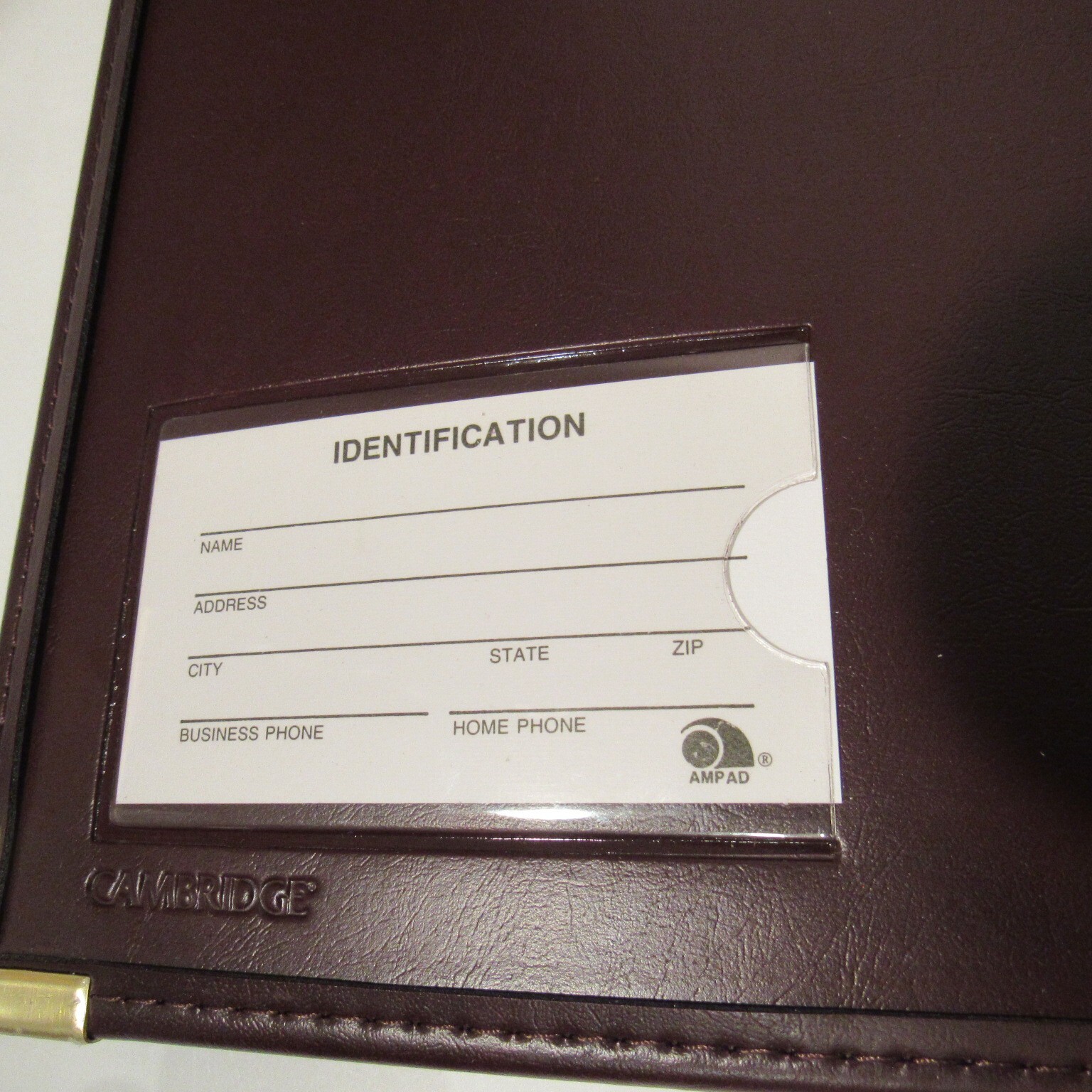 Cambridge Professional Trapper Portfolio Burgundy Notebook 13 x 12 1/4 in