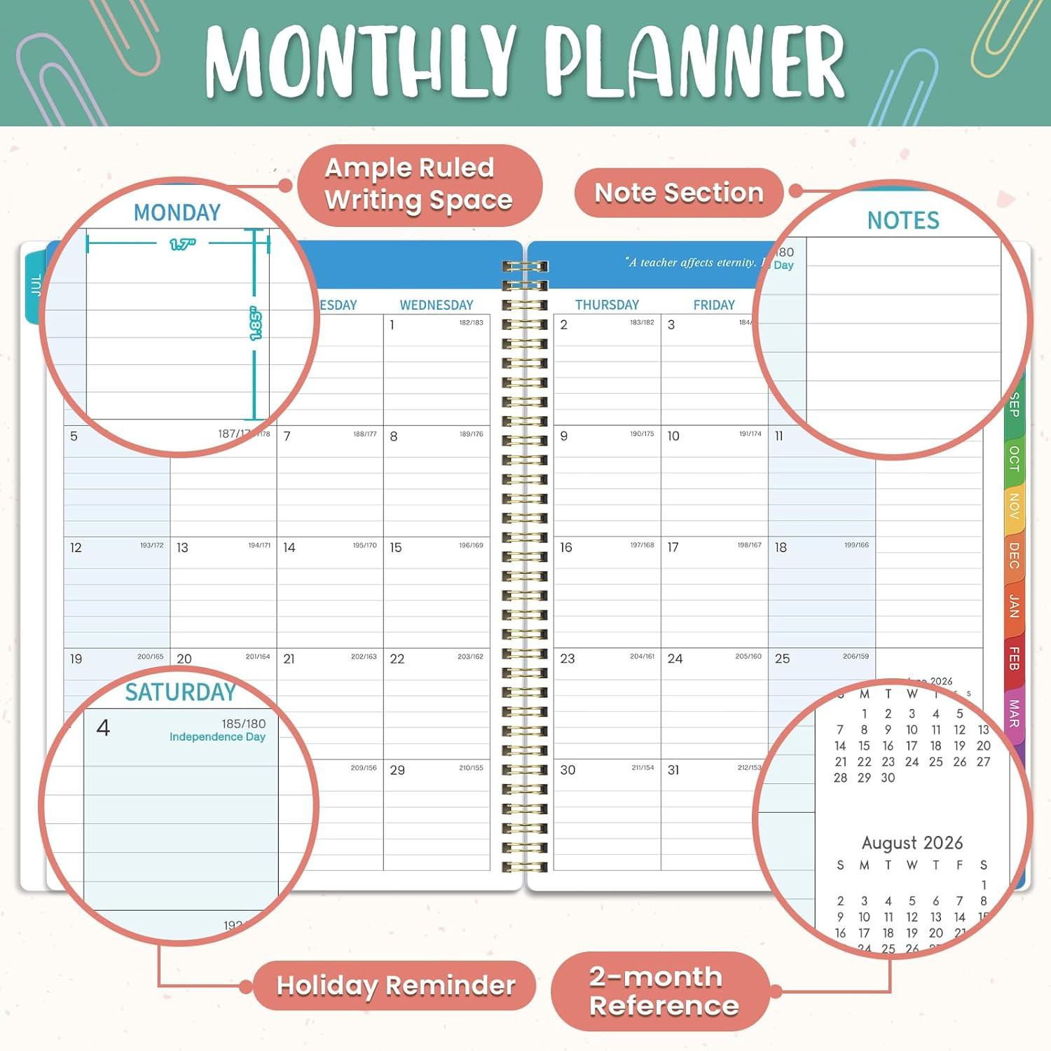 Teacher Planner 2026-2027 – Teacher Lesson Planners 2026-2027 from July 2026
