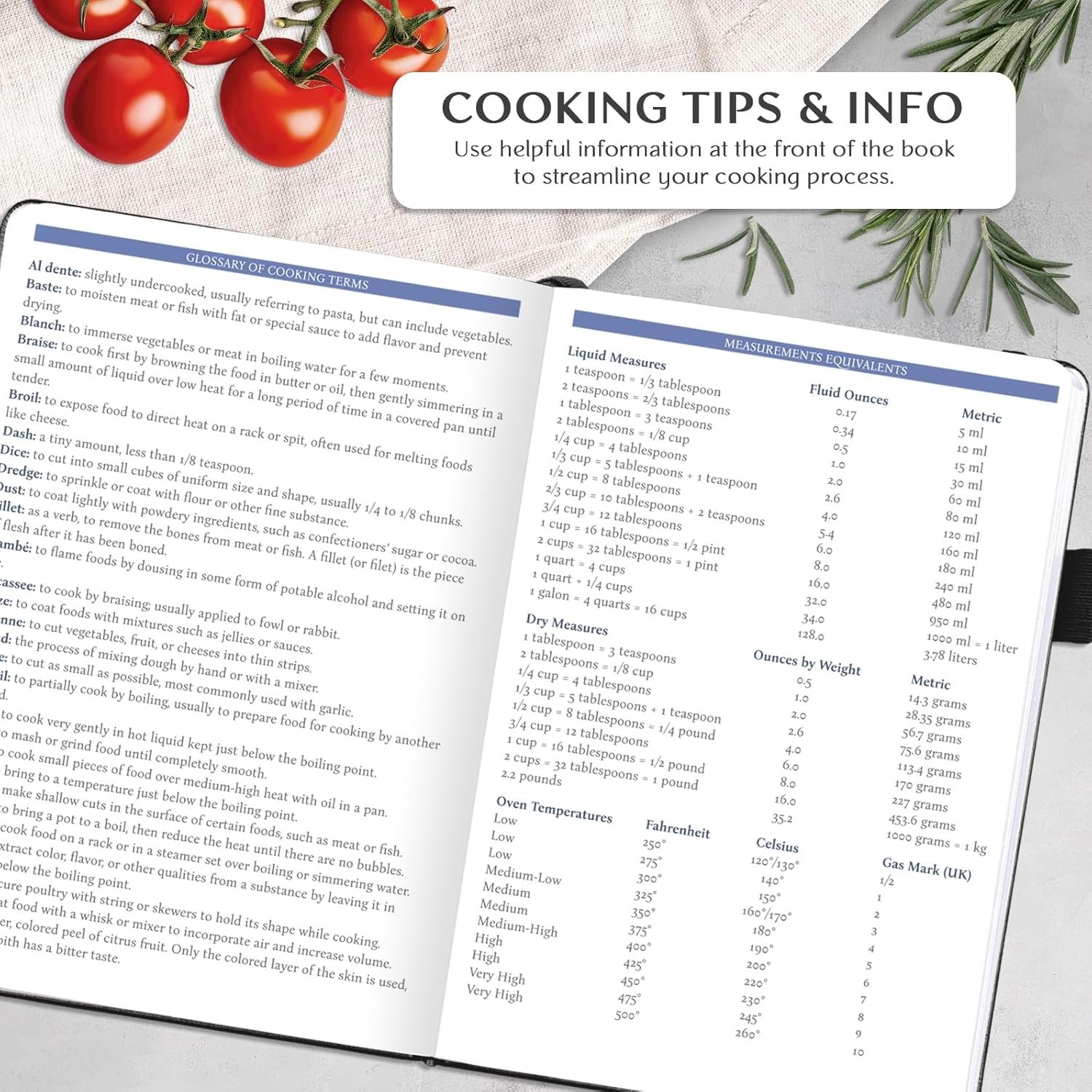 Blank Recipe Book Planner Culinary Organizer Hardbound Write In Your Own Recipes
