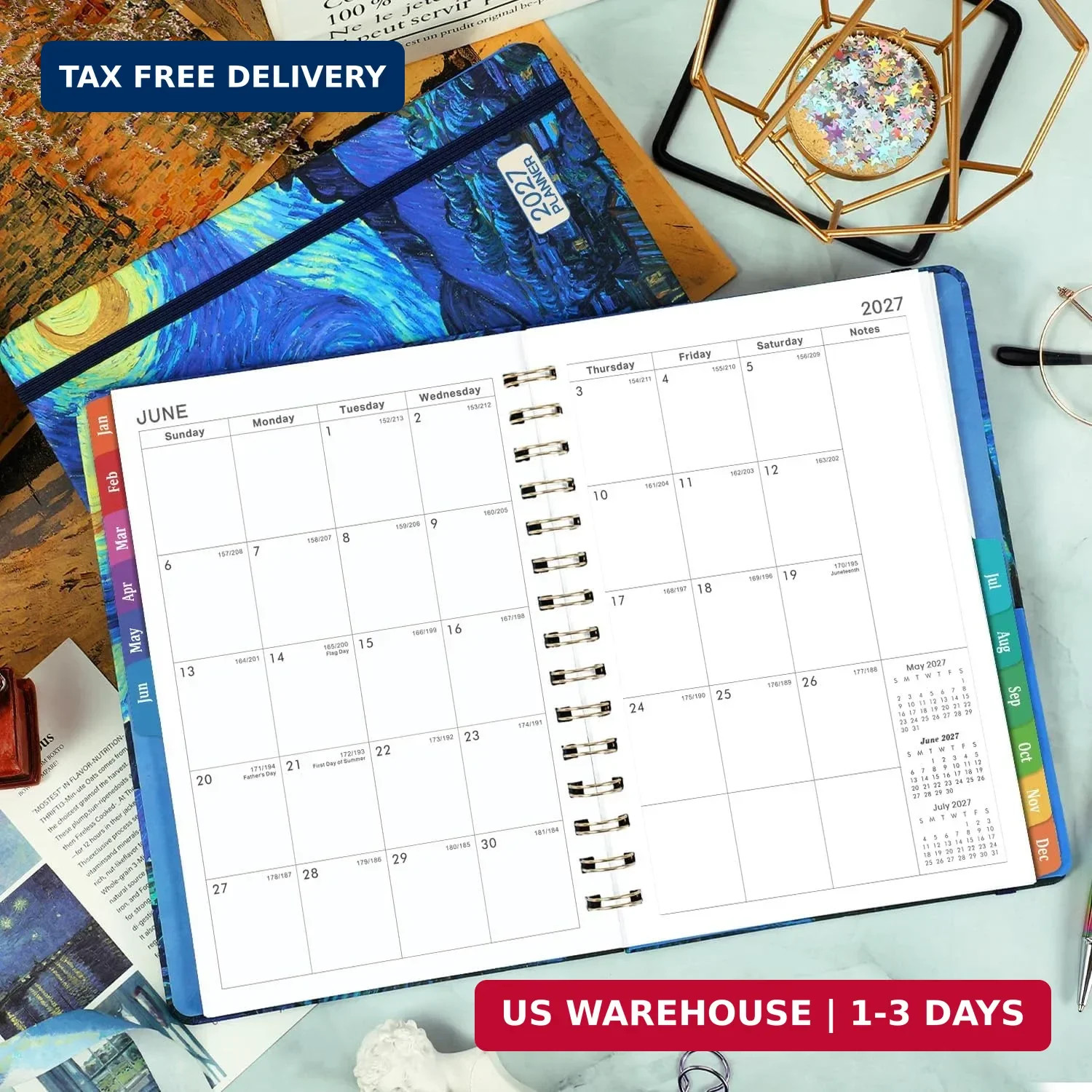 2027 Planner – Weekly & Monthly Planner 2027, Jan.2027 – Dec.2027, 6.4″ x 8.5″,