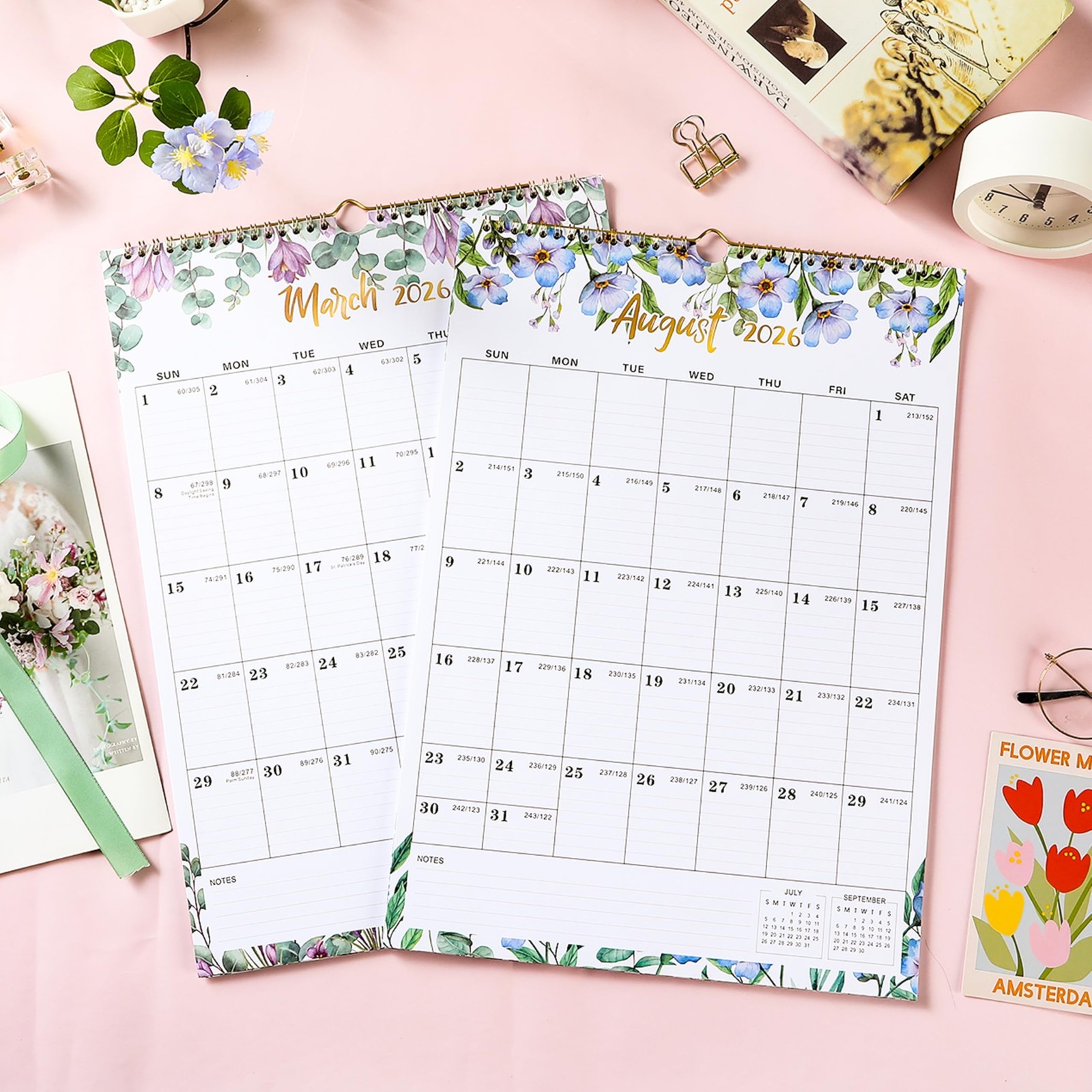 2026 Wall Calendar – Calendar 2026 Wall, Jan 2026 – DEC 2026, 12″ x 17″, Larg…