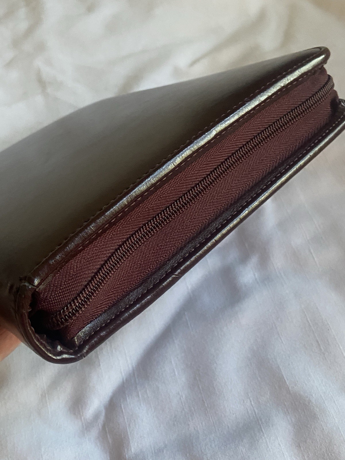 Vintage Day Timer 7 Ring Maroon/Burgundy CLASSIC Zipper Planner Binder Organizer