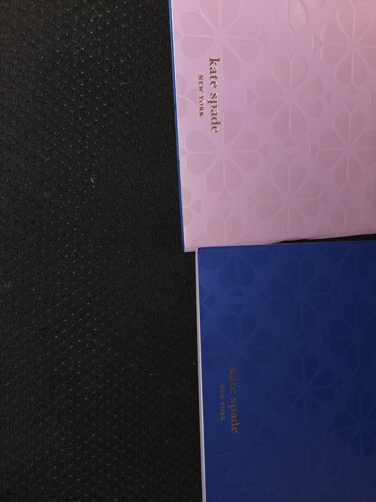 Pair Of Kate Spade Blue & Pink Spade Thin Notebooks