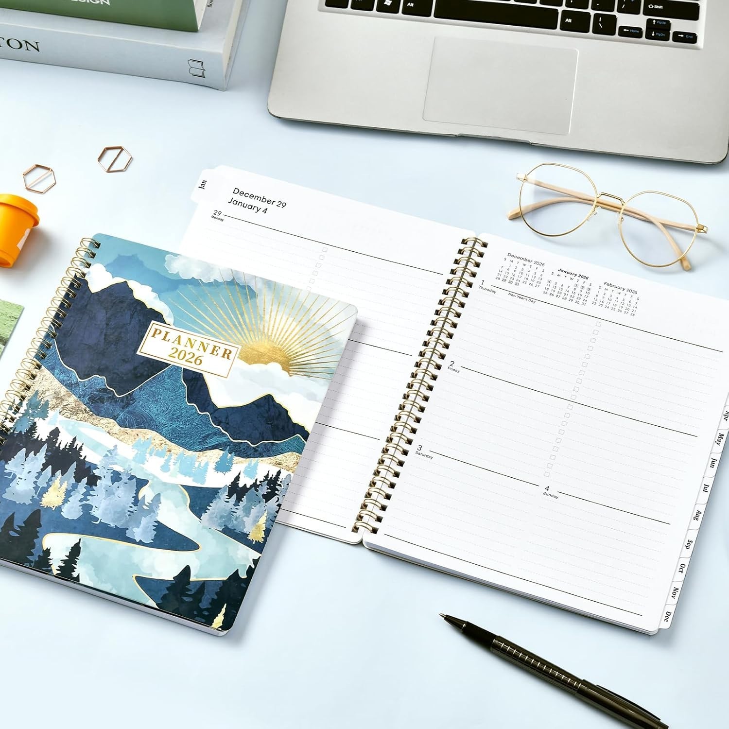 2025 Planner – 2025 Weekly Planner Spiral Bound, Weekly & Monthly Planner with