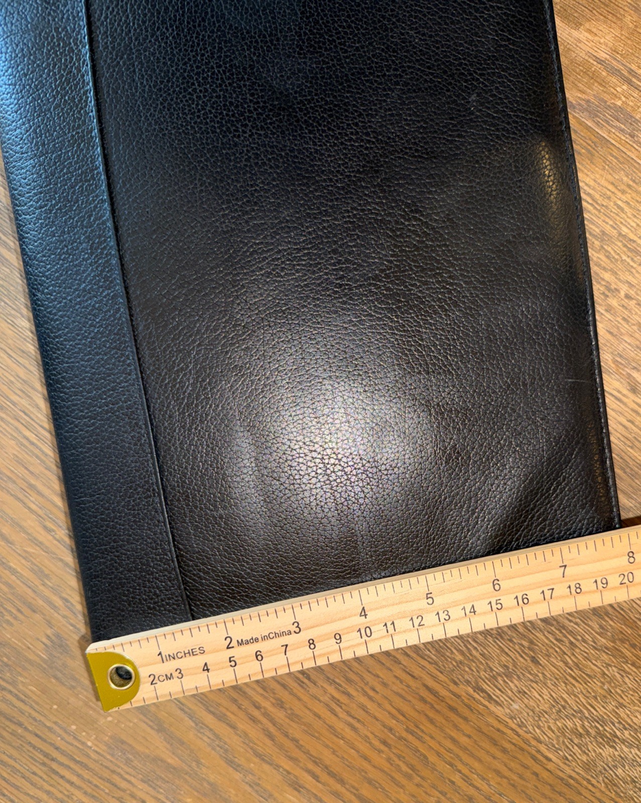 Vtg Franklin Quest Black Leather Zip Organizer Planner 7 Ring Binder