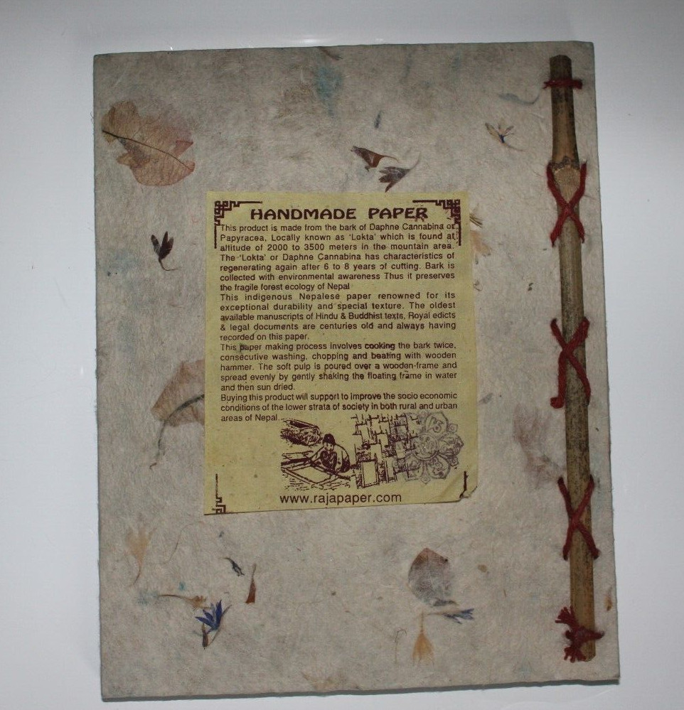 8 ” x 6 ” Nepali lokta paper note book