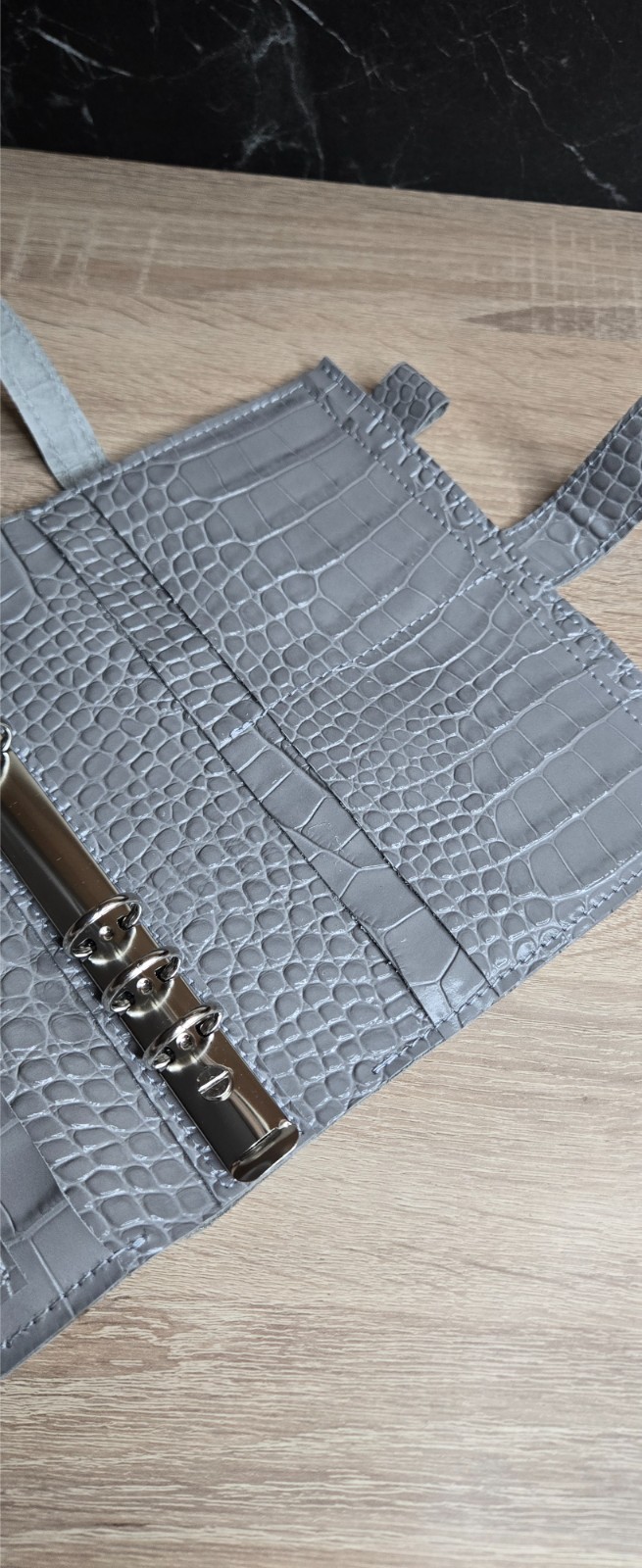 Grey Leather Cover planner A5 – Oops Shop just cover with binder